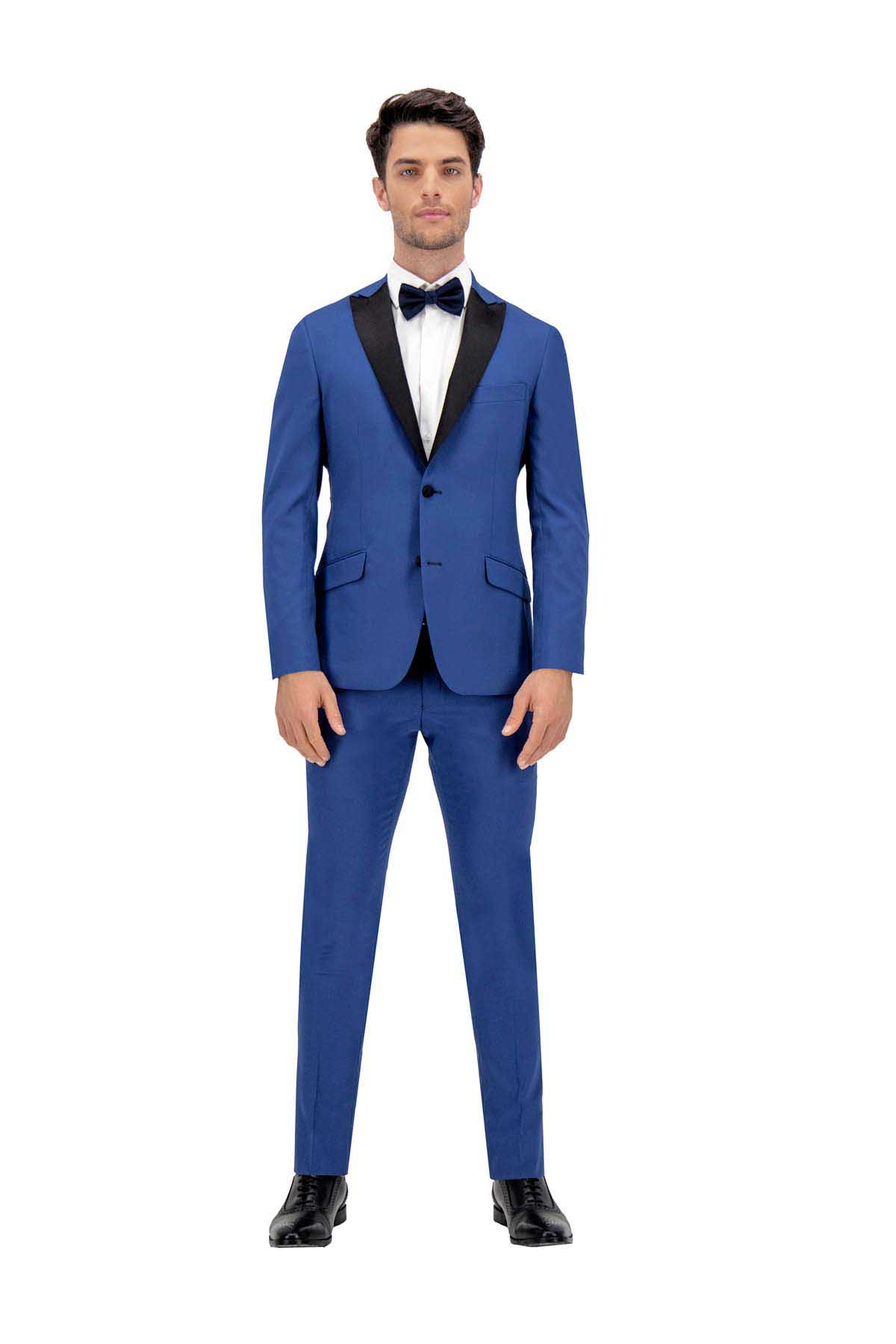 SMOKING AZUL MARINO SLIM FIT LMENTAL image number 0