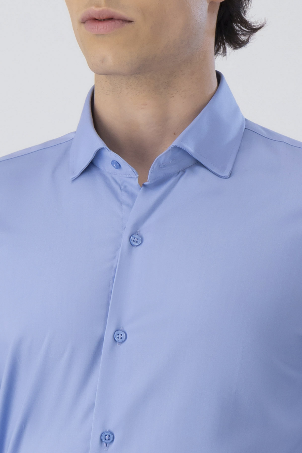 Camisa Formal Milk Touch Slim Fit image number 3