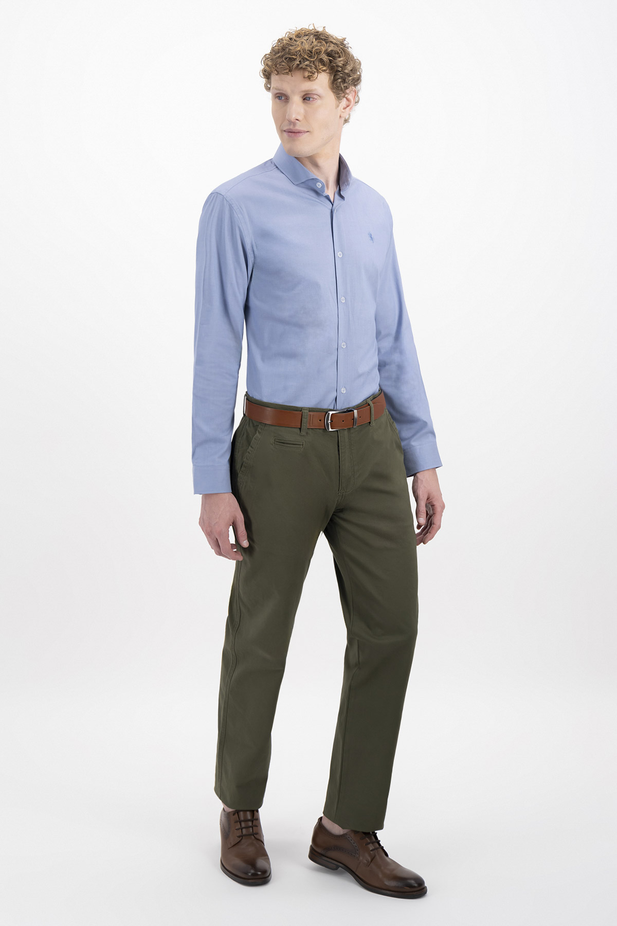 PANTALÓN CASUAL CONTEMPORARY FIT LAMBERTI image number 2