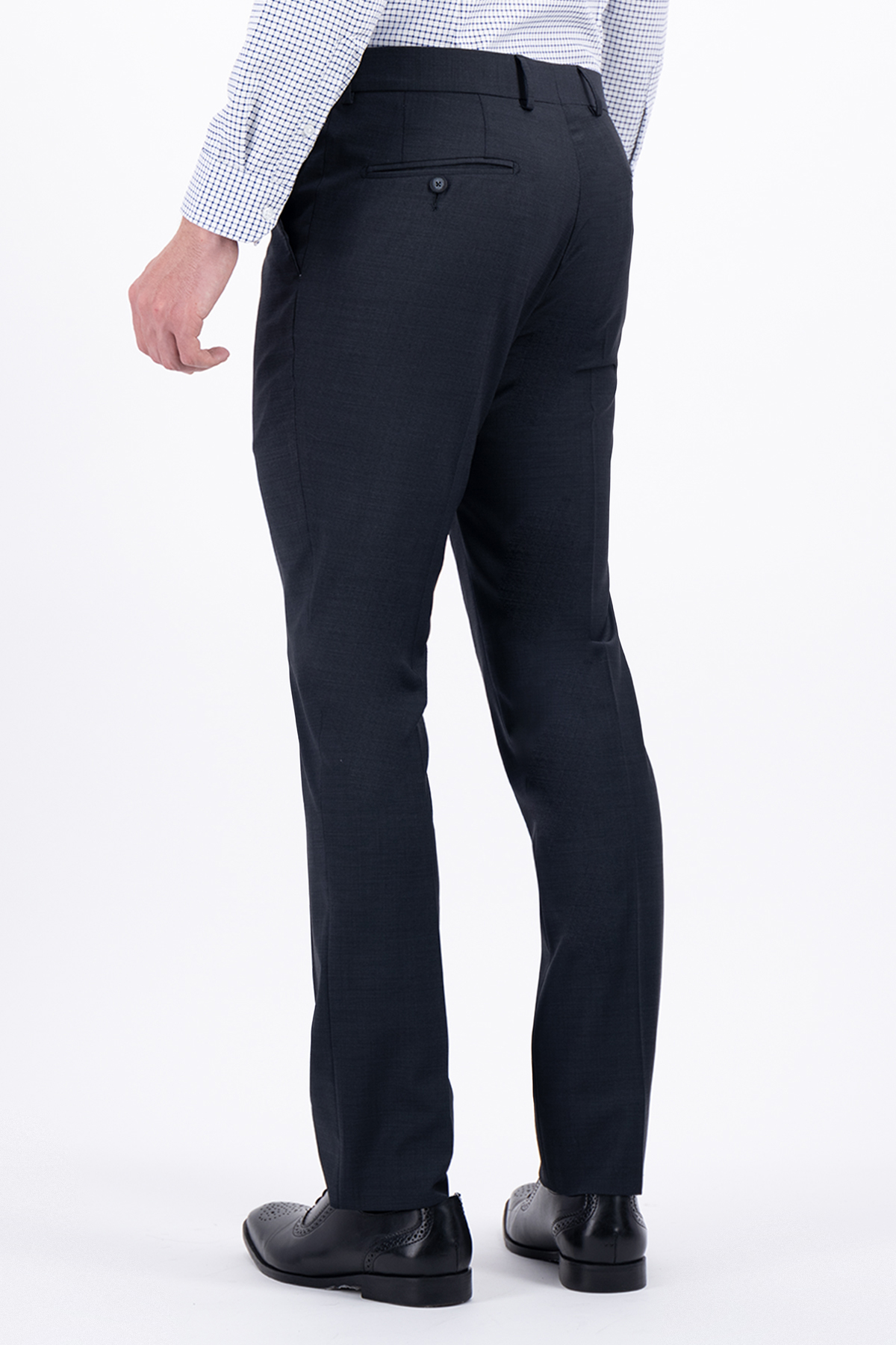 TRAJE GRIS OXFORD CONTEMPORARY FIT LAMBERTI image number 4