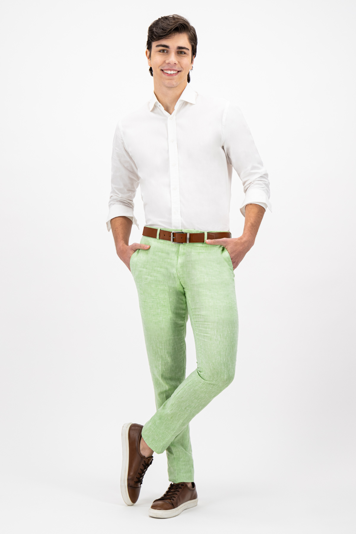 PANTALÓN SEPARATE VERDE VINTAGE SLIM FIT LMENTAL image number 0