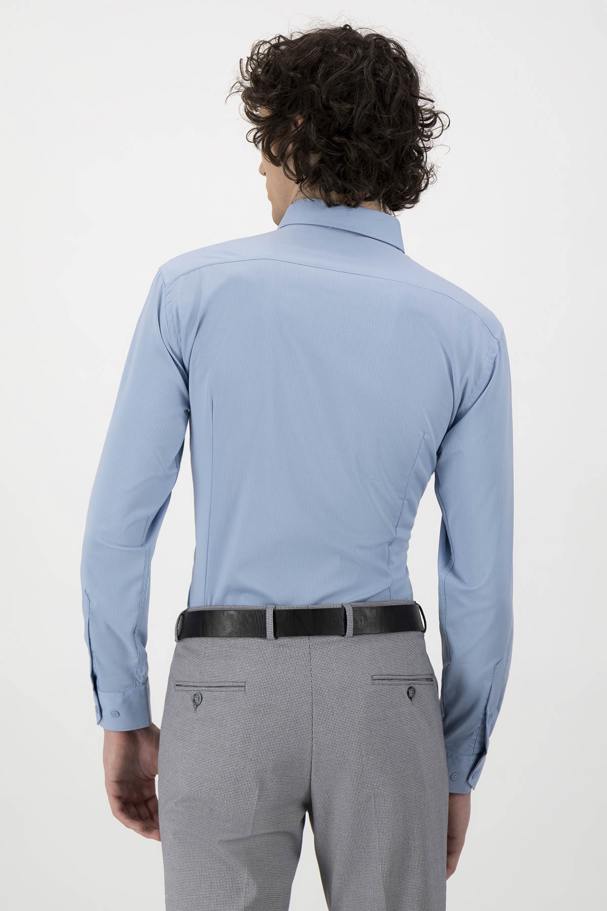 Camisa Vestir Milk Touch Slim Fit Lmental