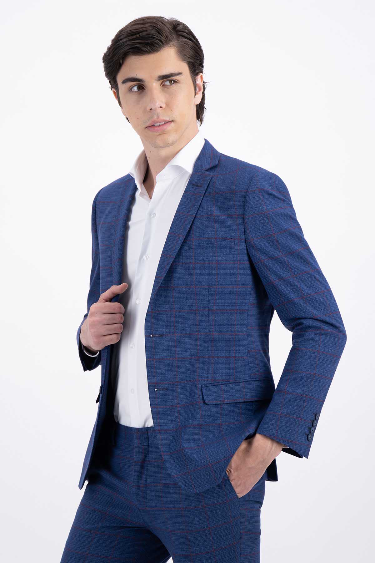 SACO SEPARATE AZUL COBALTO SKINNY FIT LMENTAL image number 1