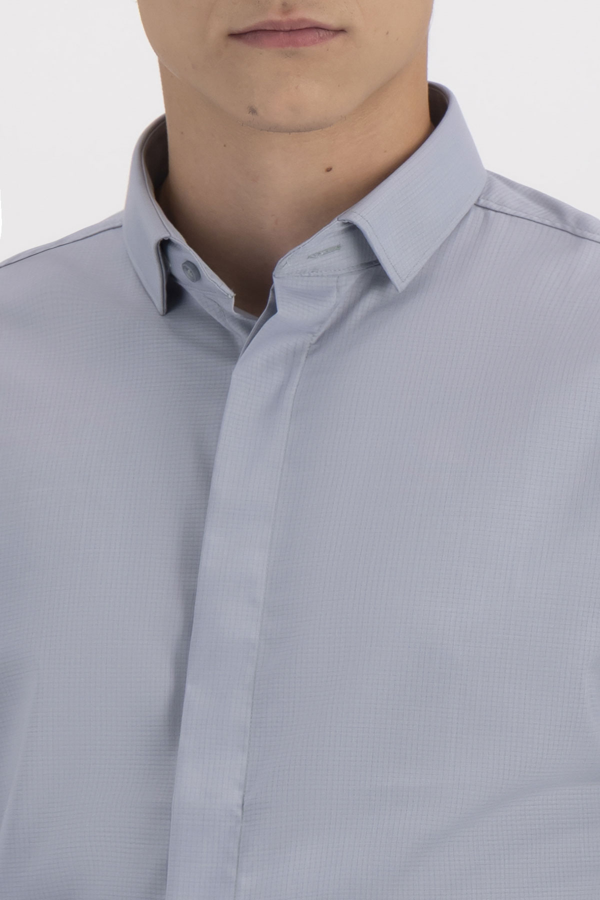 Camisa Formal Milk Touch Skinny Fit image number 4