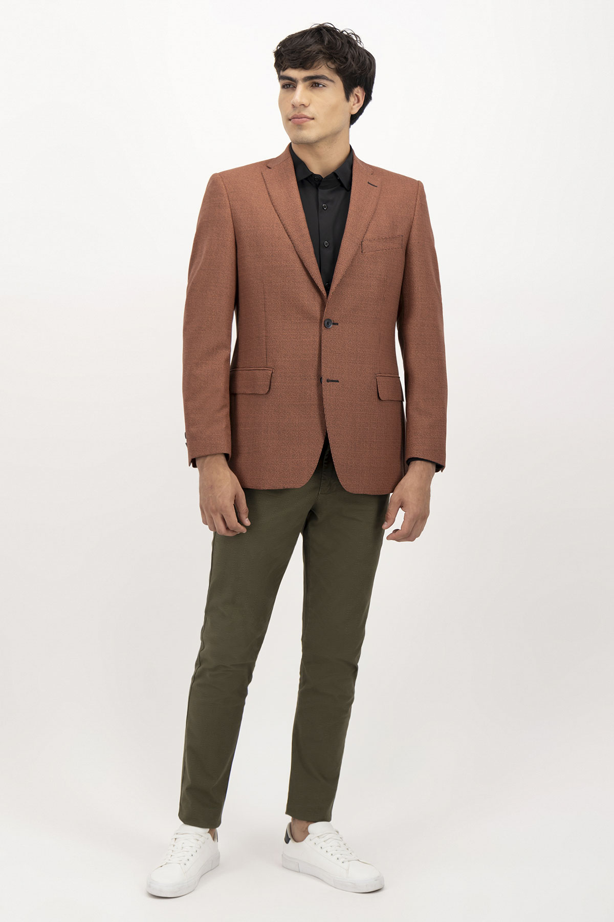 SACO CASUAL FRESCO DI LANA CONTEMPORARY FIT LAMBERTI image number 2