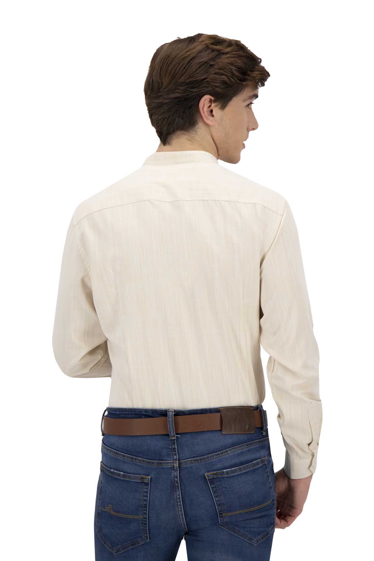 CAMISA CASUAL BEIGE SLIM FIT LMENTAL image number 2