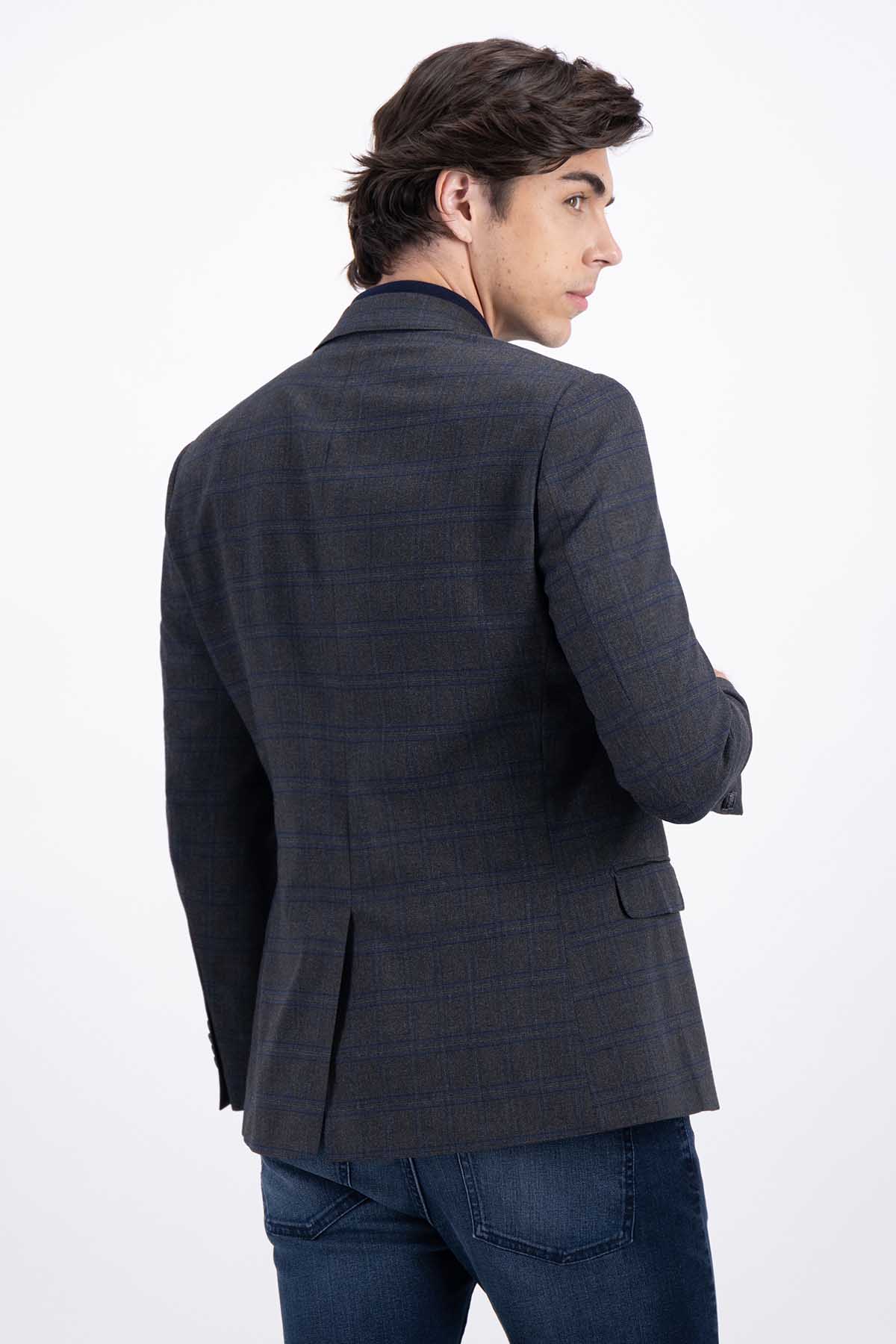 SACO CASUAL GRIS OXFORD SLIM FIT LAMBERTI image number 2