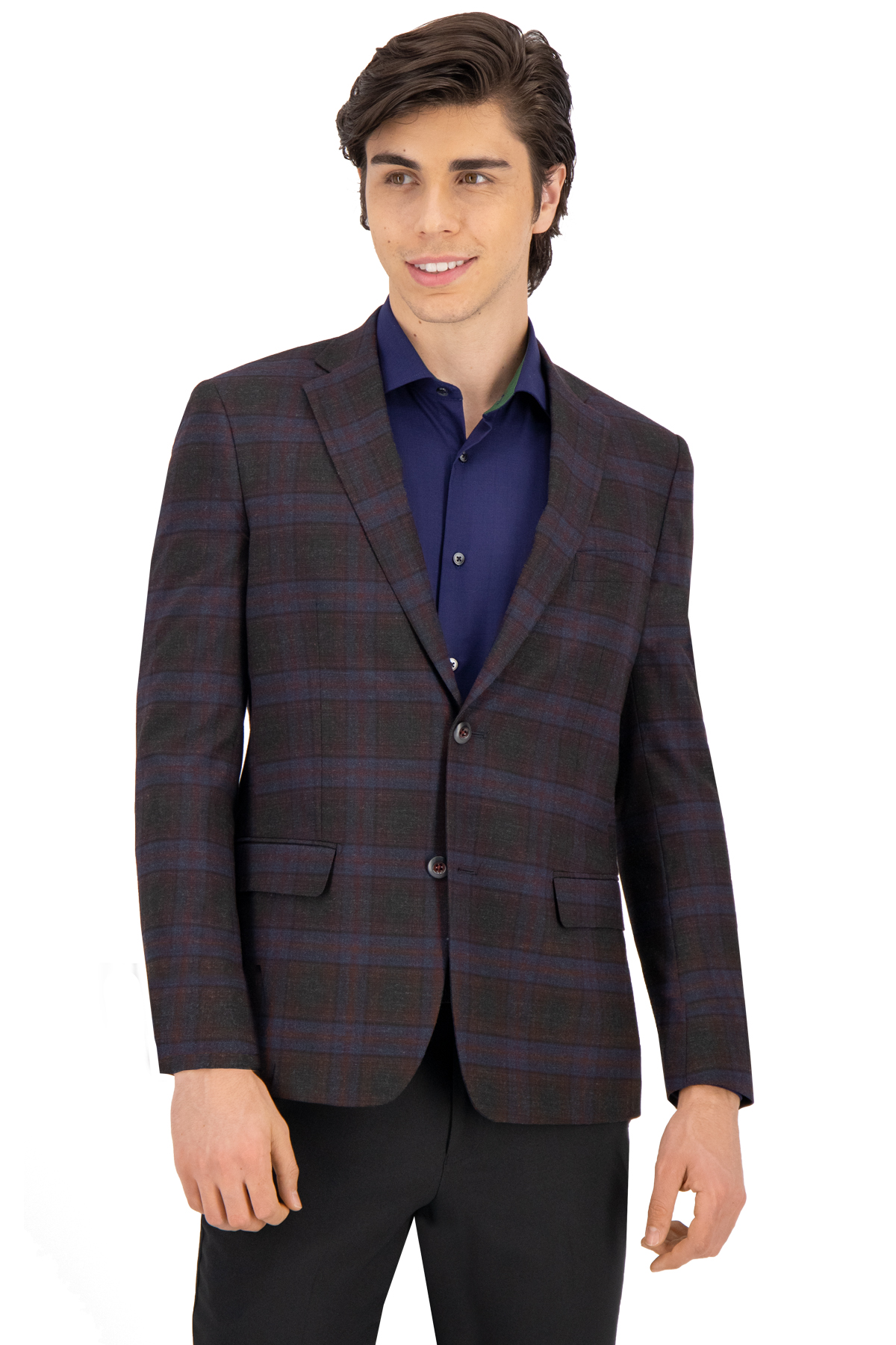 SACO SPORT AZUL MARINO SLIM FIT LAMBERTI image number 0