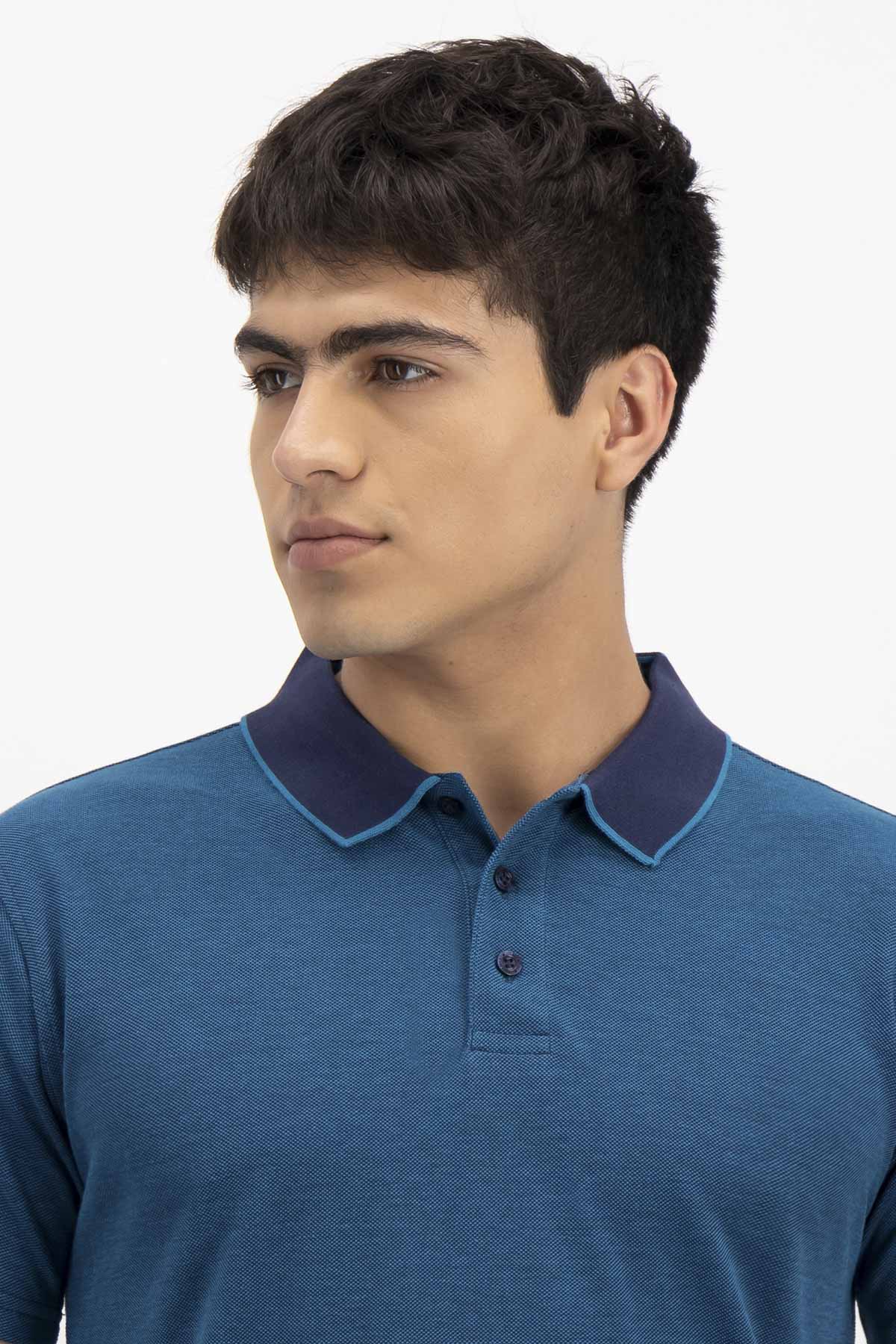 PLAYERA TIPO POLO CASUAL SLIM FIT LMENTAL image number 2