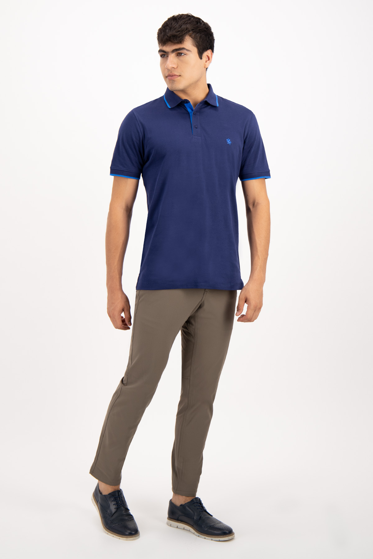 PLAYERA TIPO POLO CONTEMPORARY FIT LAMBERTI image number 3