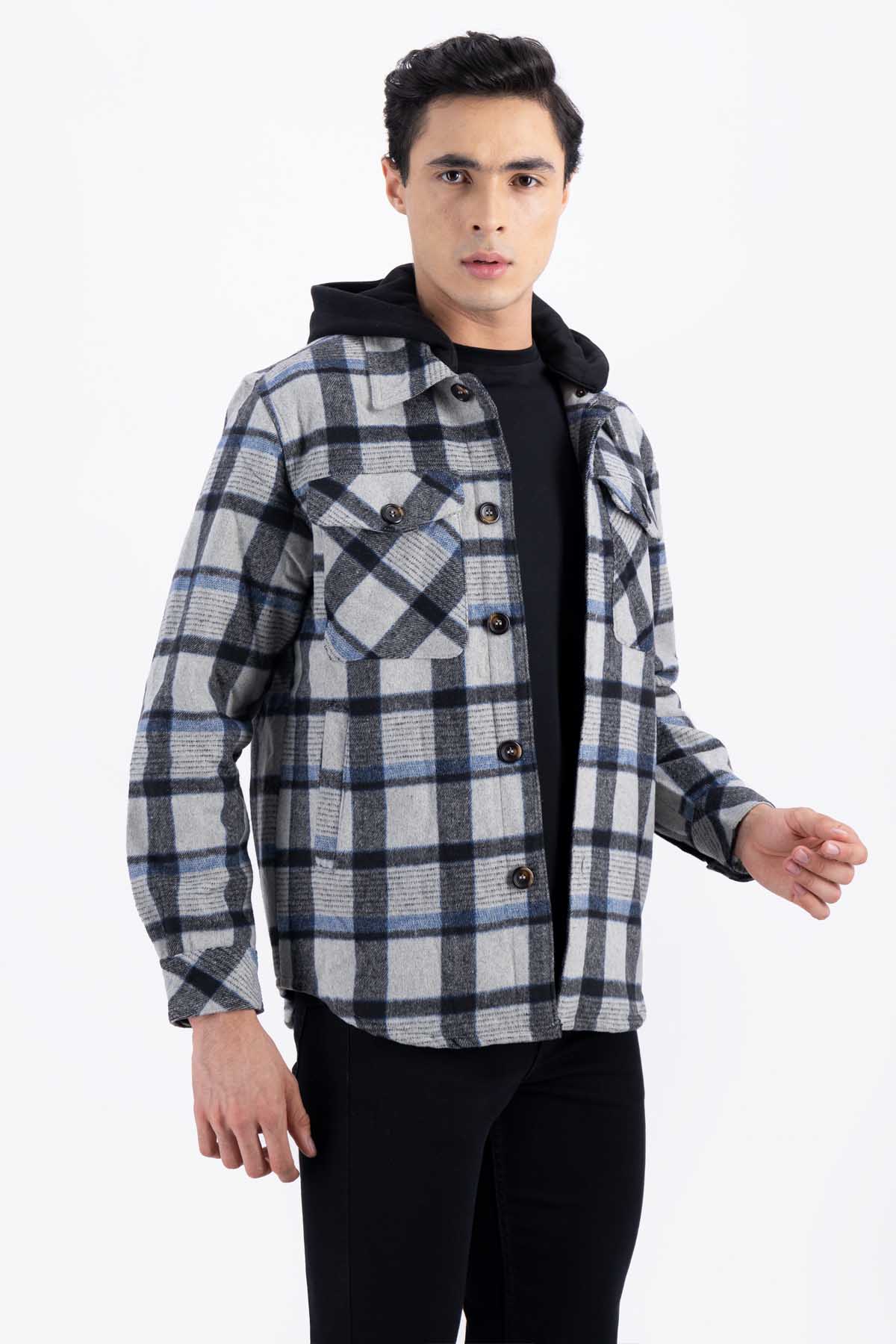 SOBRECAMISA GRIS ACERO SLIM FIT LMENTAL image number 1