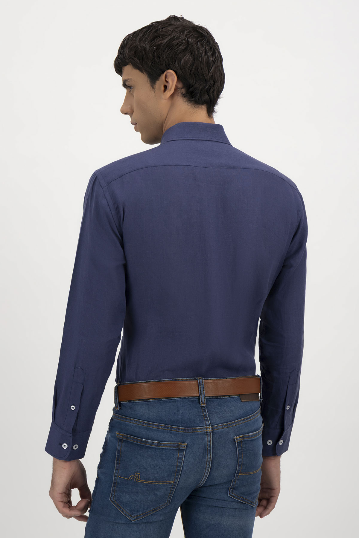 Camisa Casual Linen Contemporary Fit Lamberti