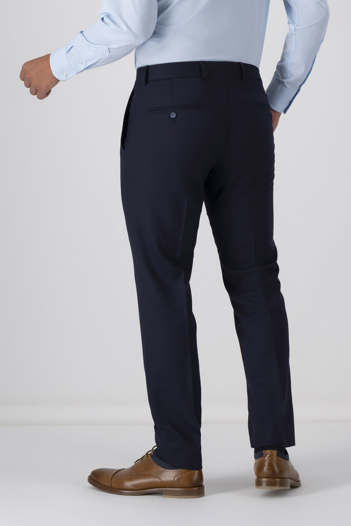 Pantalón Fresco Di Lana Slim Fit Lamberti