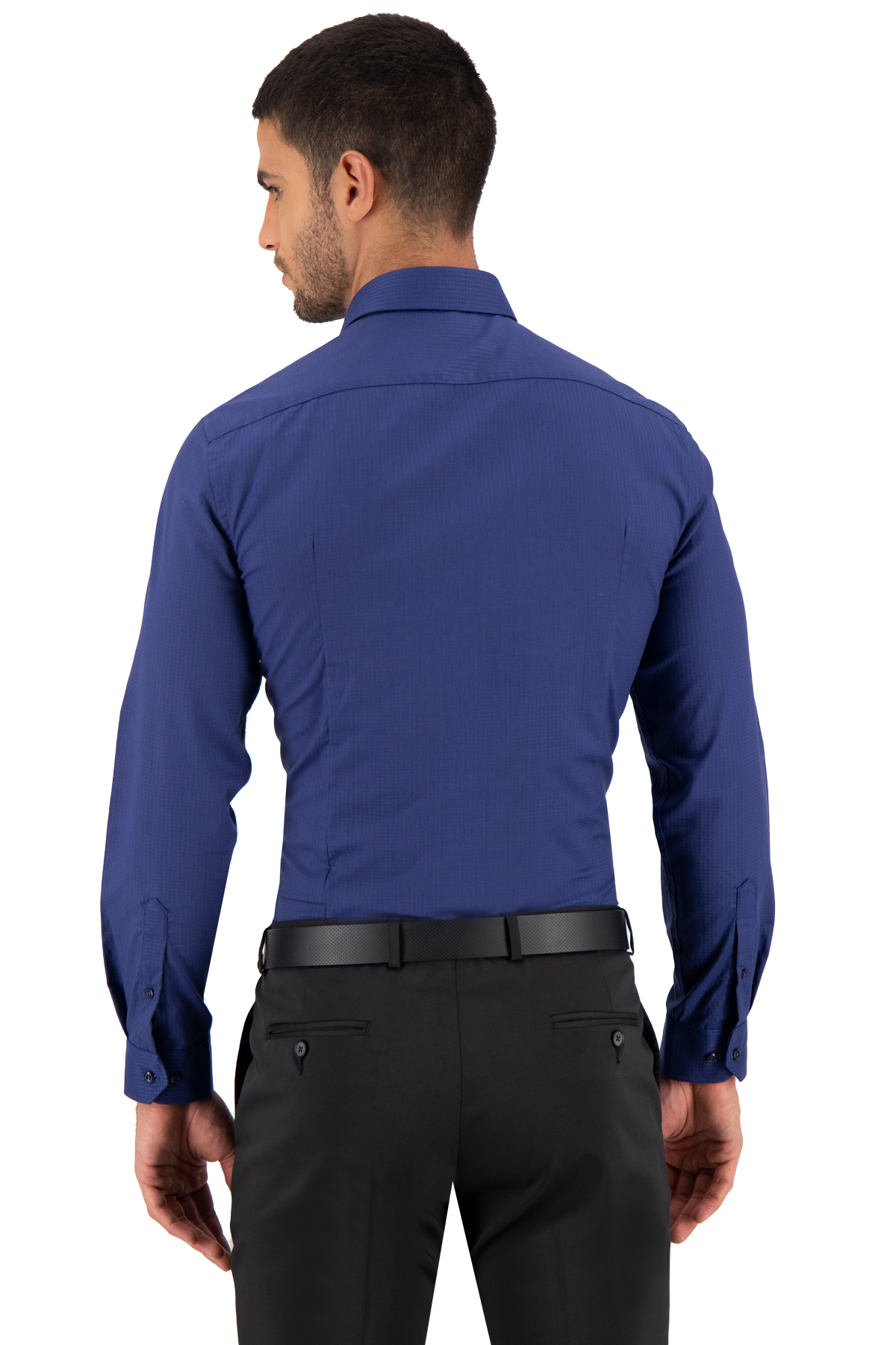 CAMISA VESTIR AZUL MARINO SLIM FIT LMENTAL image number 2