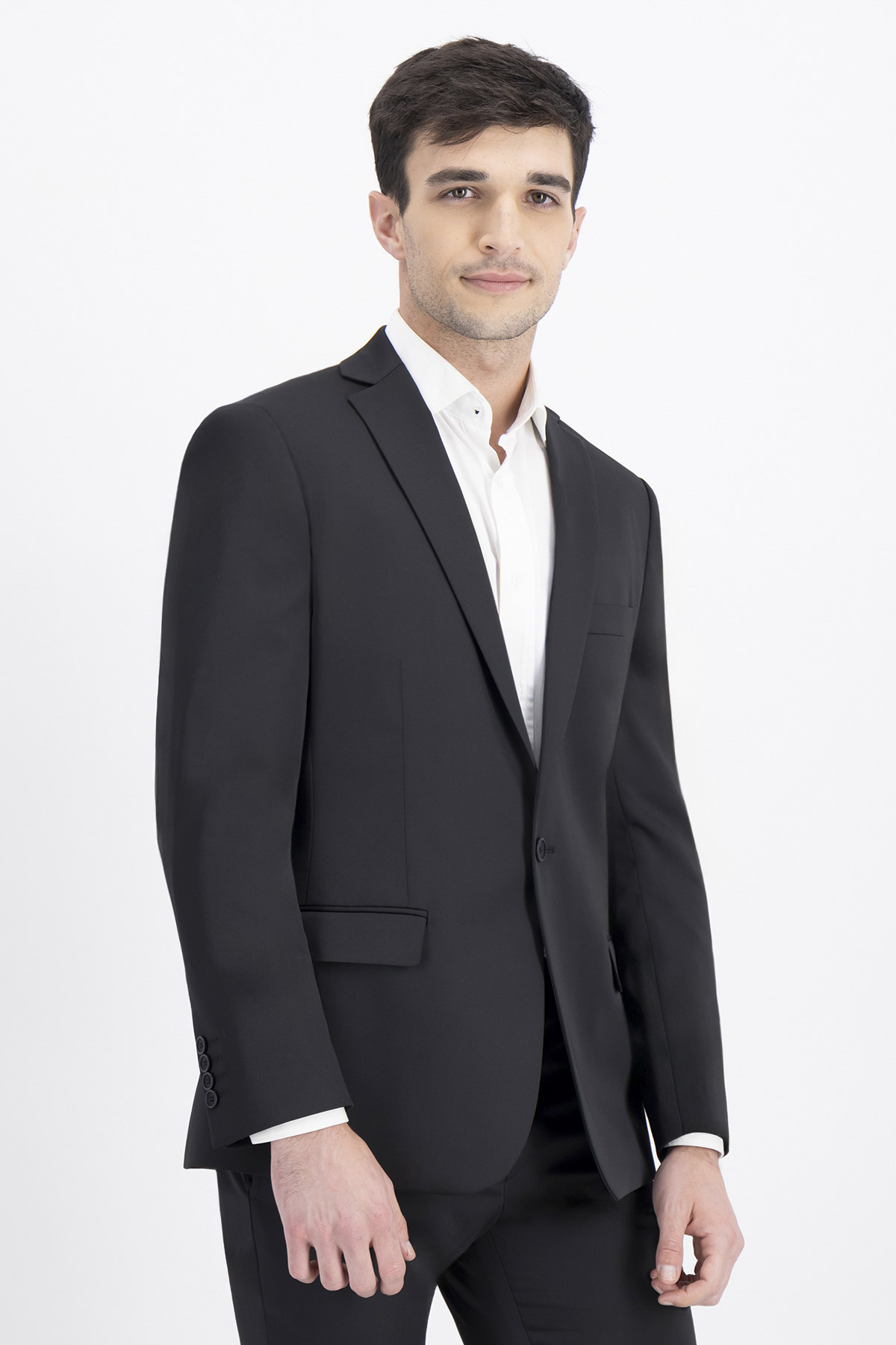 TRAJE TECHNO SUIT NEGRO SLIM FIT LMENTAL