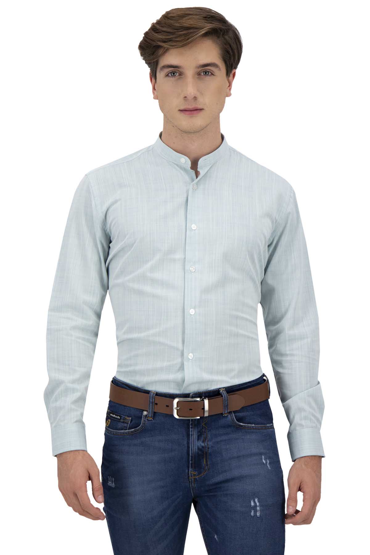 CAMISA CASUAL MENTA SLIM FIT LMENTAL image number 0