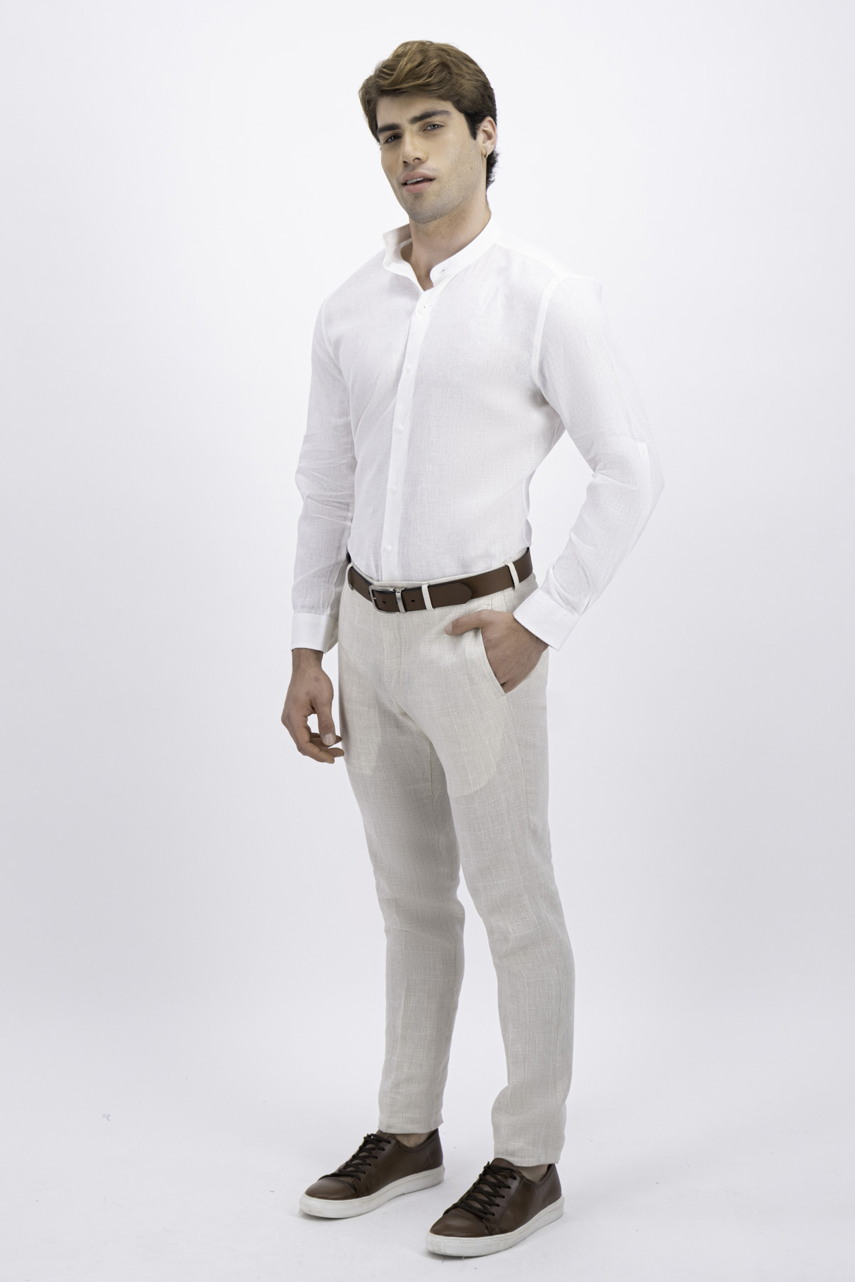 CAMISA BLANCA SLIM FIT LMENTAL image number 0