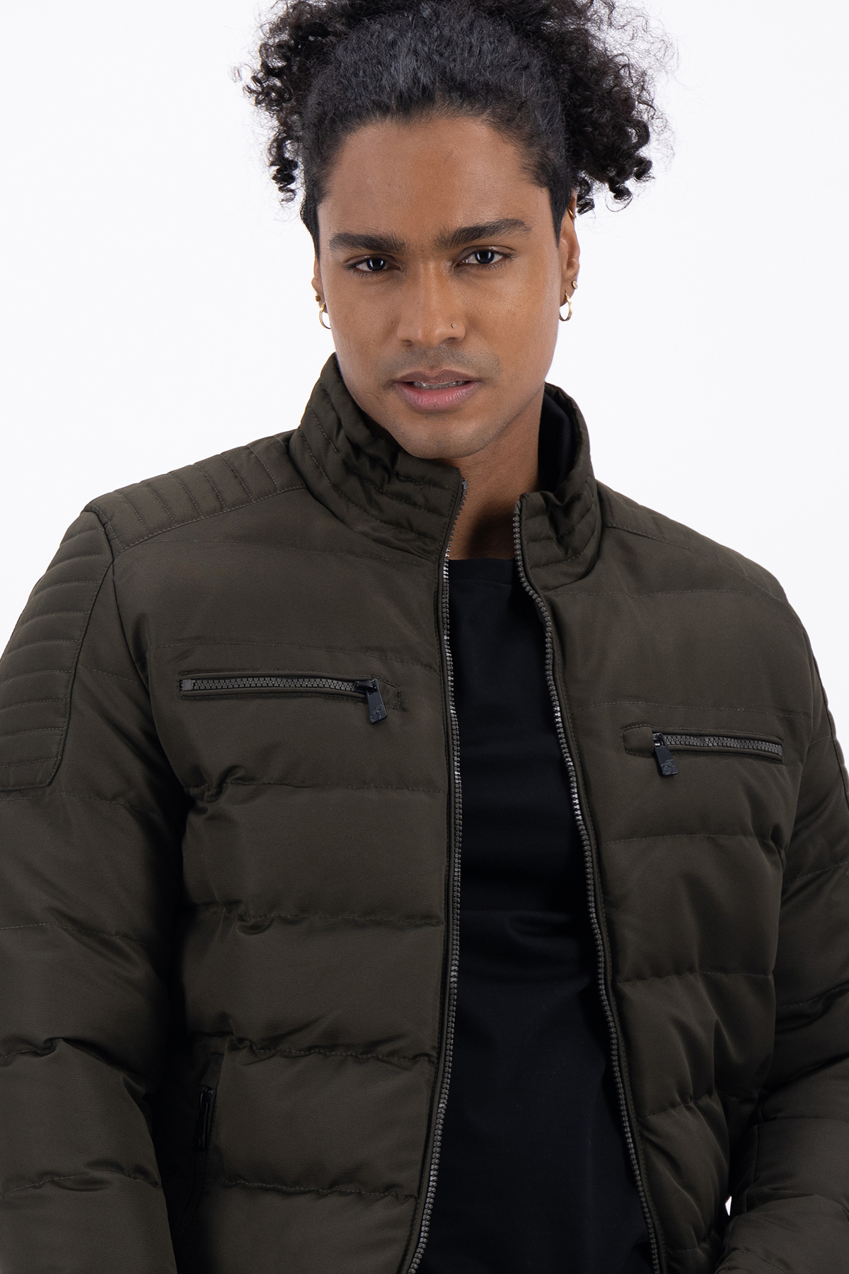 CHAMARRA VERDE OLVIDA SLIM FIT LMENTAL image number 2