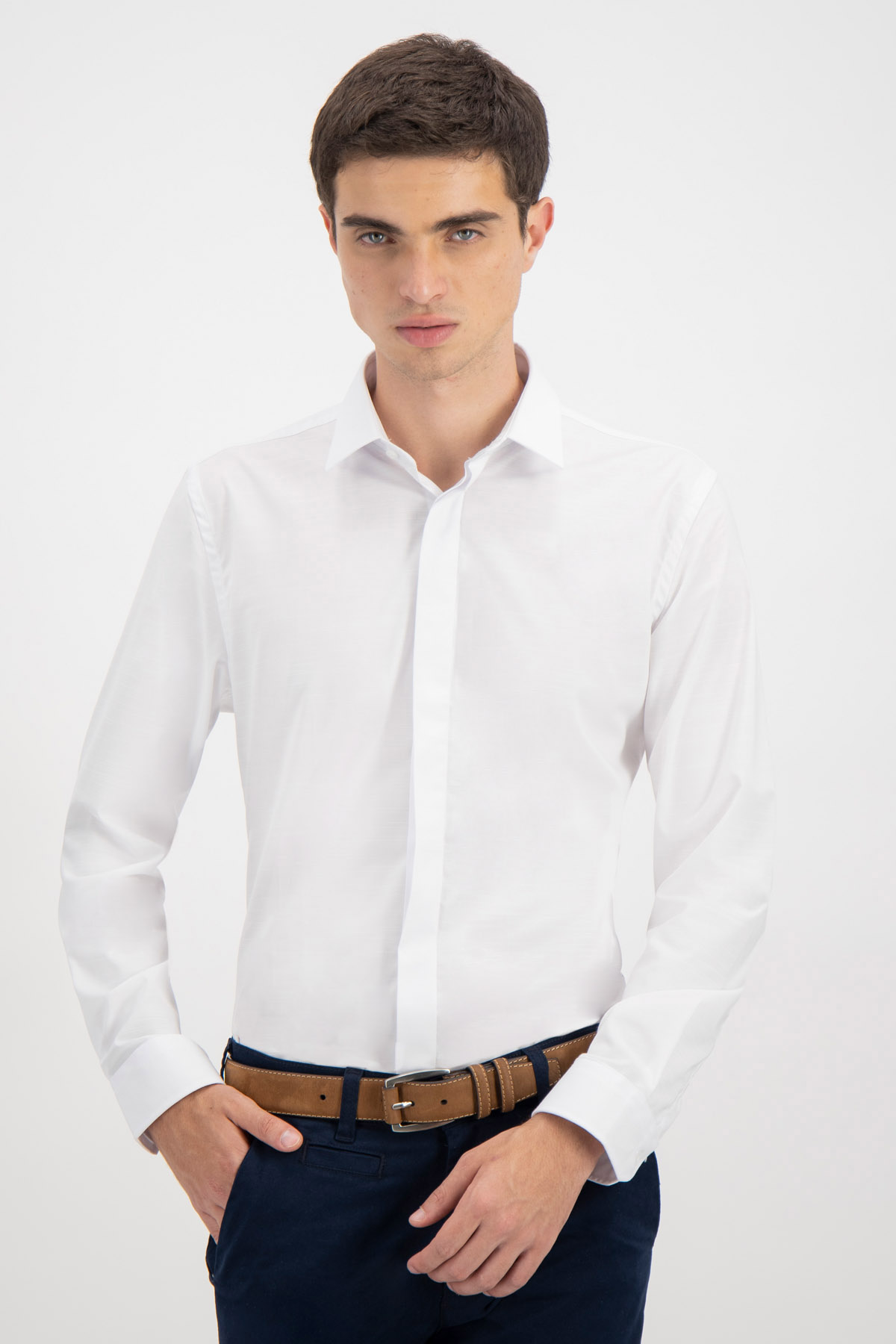 CAMISA VESTIR BAMBOO FIBER SLIM FIT LMENTAL