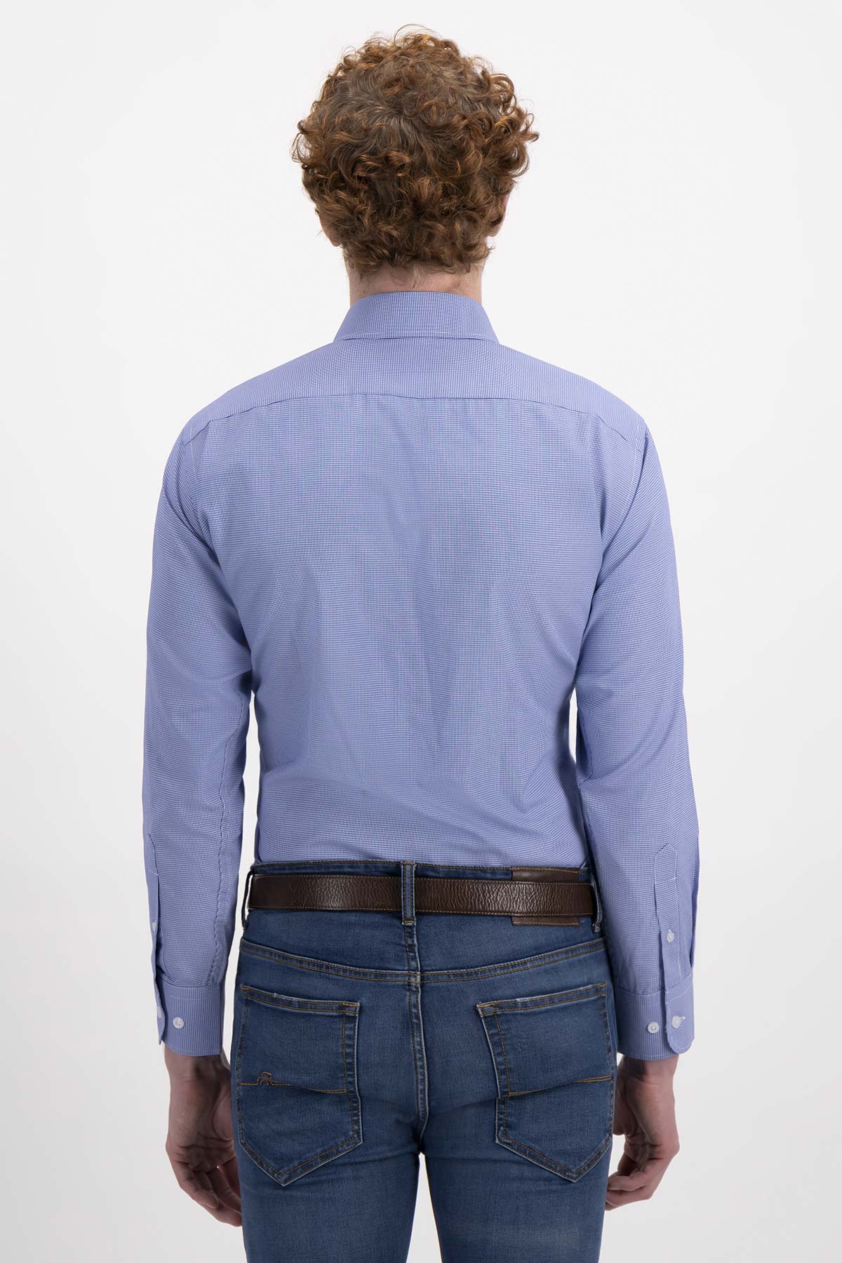 Camisa Formal Contemporary Fit Cotton Blend