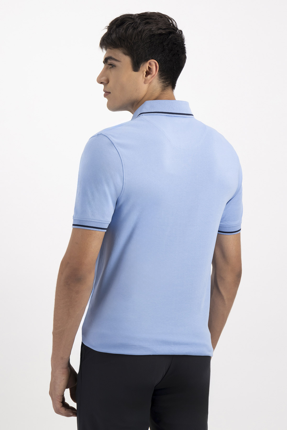 PLAYERA TIPO POLO PREMIUM COTTON CONTEMPORARY FIT LAMBERTI image number 1