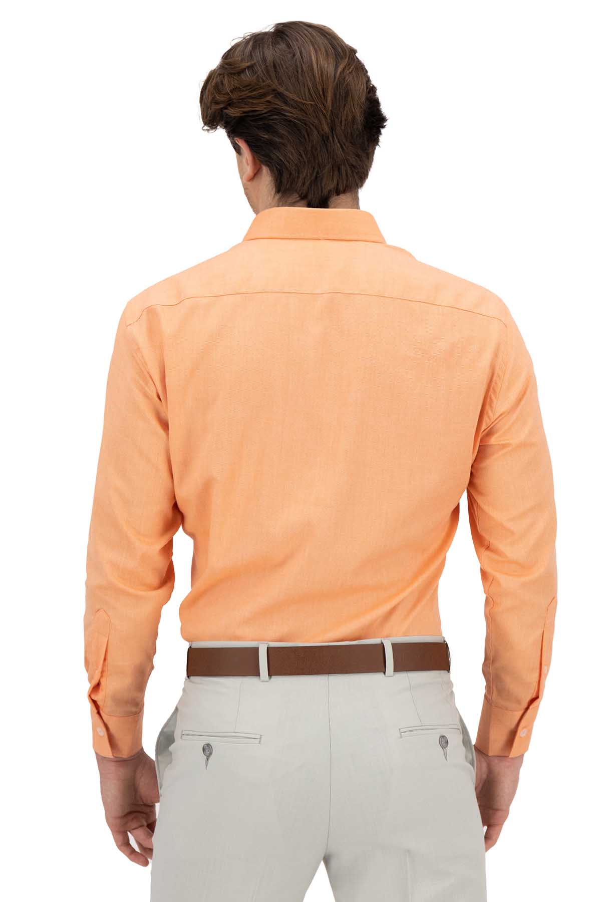 CAMISA CASUAL NARANJA CONTEMPORARY FIT LAMBERTI image number 2