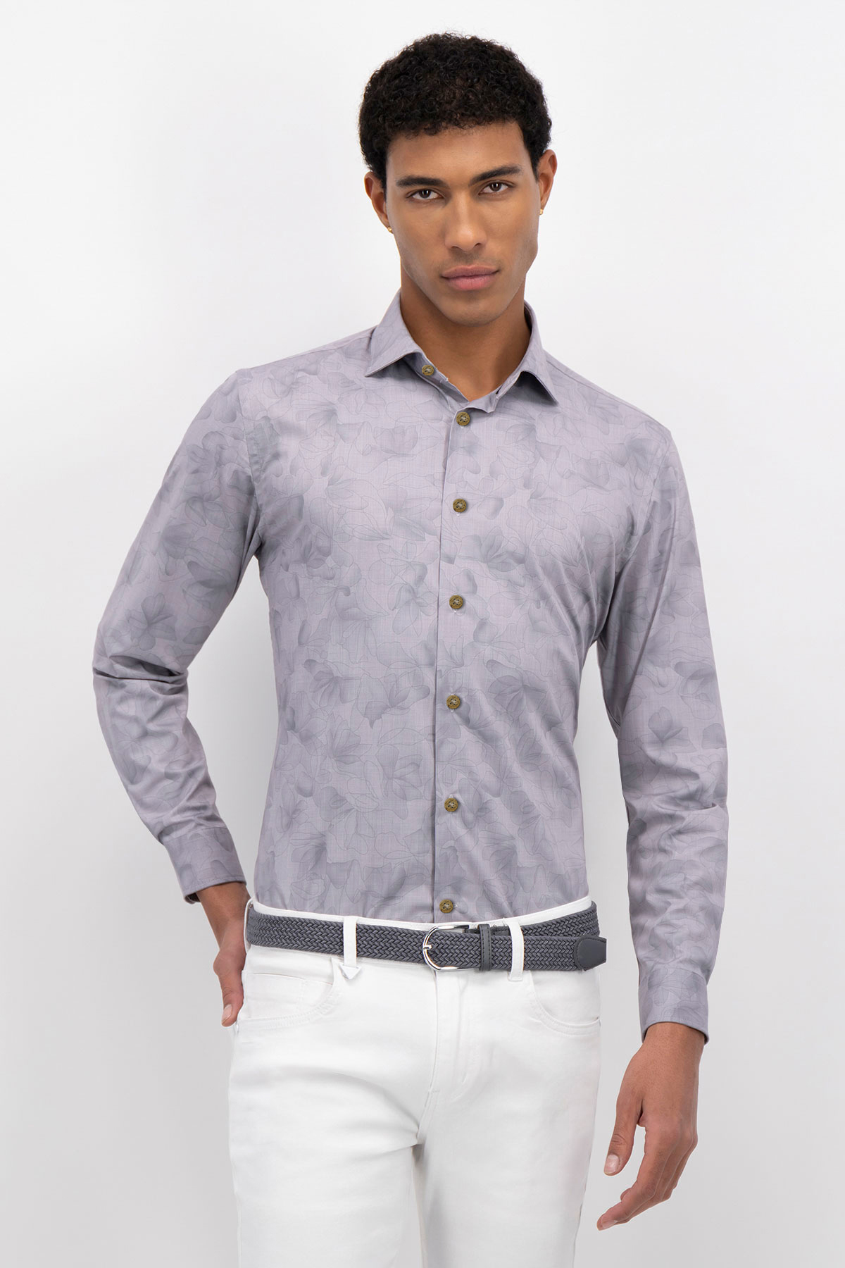 CAMISA CASUAL TLAOLLI SLIM FIT MENS FASHION