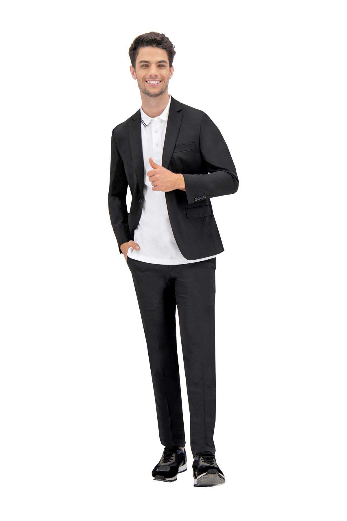 TRAJE TECHNO SUIT NEGRO image number 0