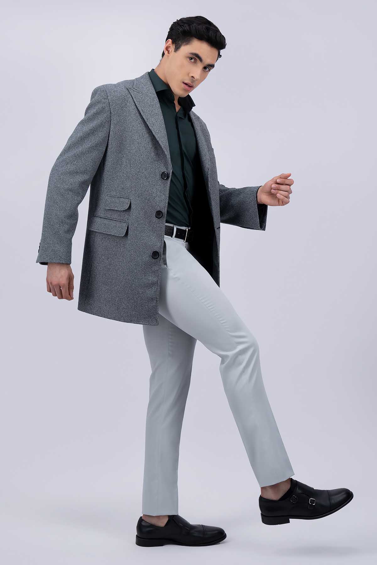 ABRIGO GRIS OXFORD SLIM FIT LMENTAL image number 0