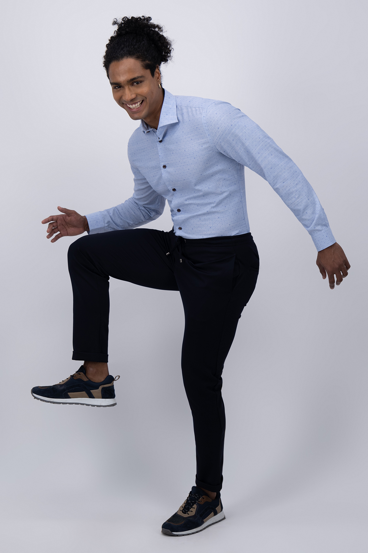 PANTALÓN SEPARATE JOGGER AZUL MARINO SLIM FIT LMENTAL image number 0