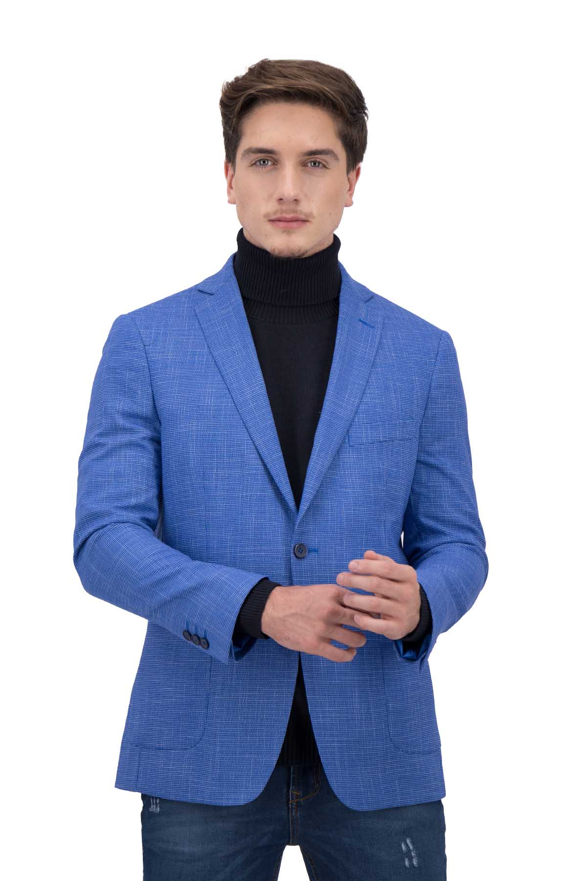 SACO SPORT AZUL ELÉCTRICO SLIM FIT SONNETI UO image number 0