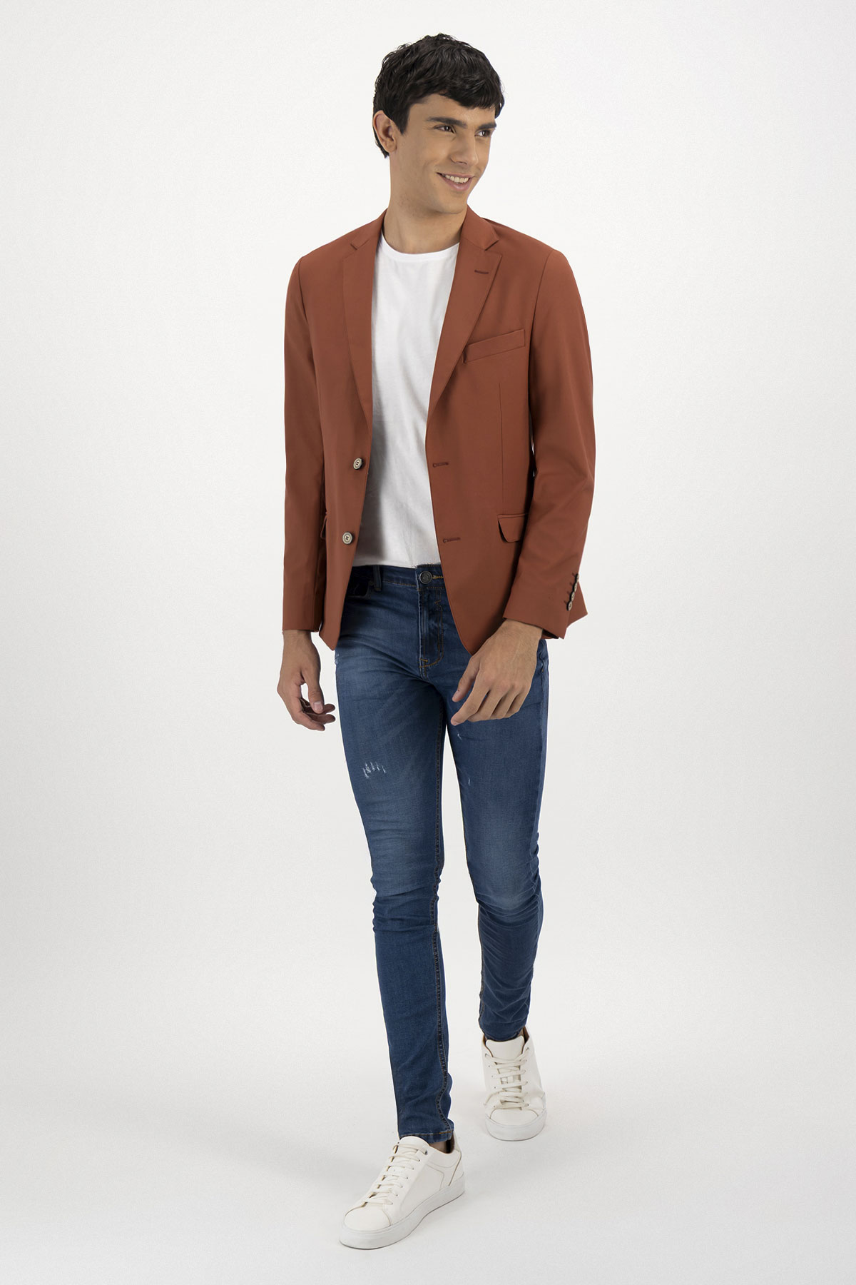 Saco Separate Bamboo Fiber Skinny Fit Lmental image number 2
