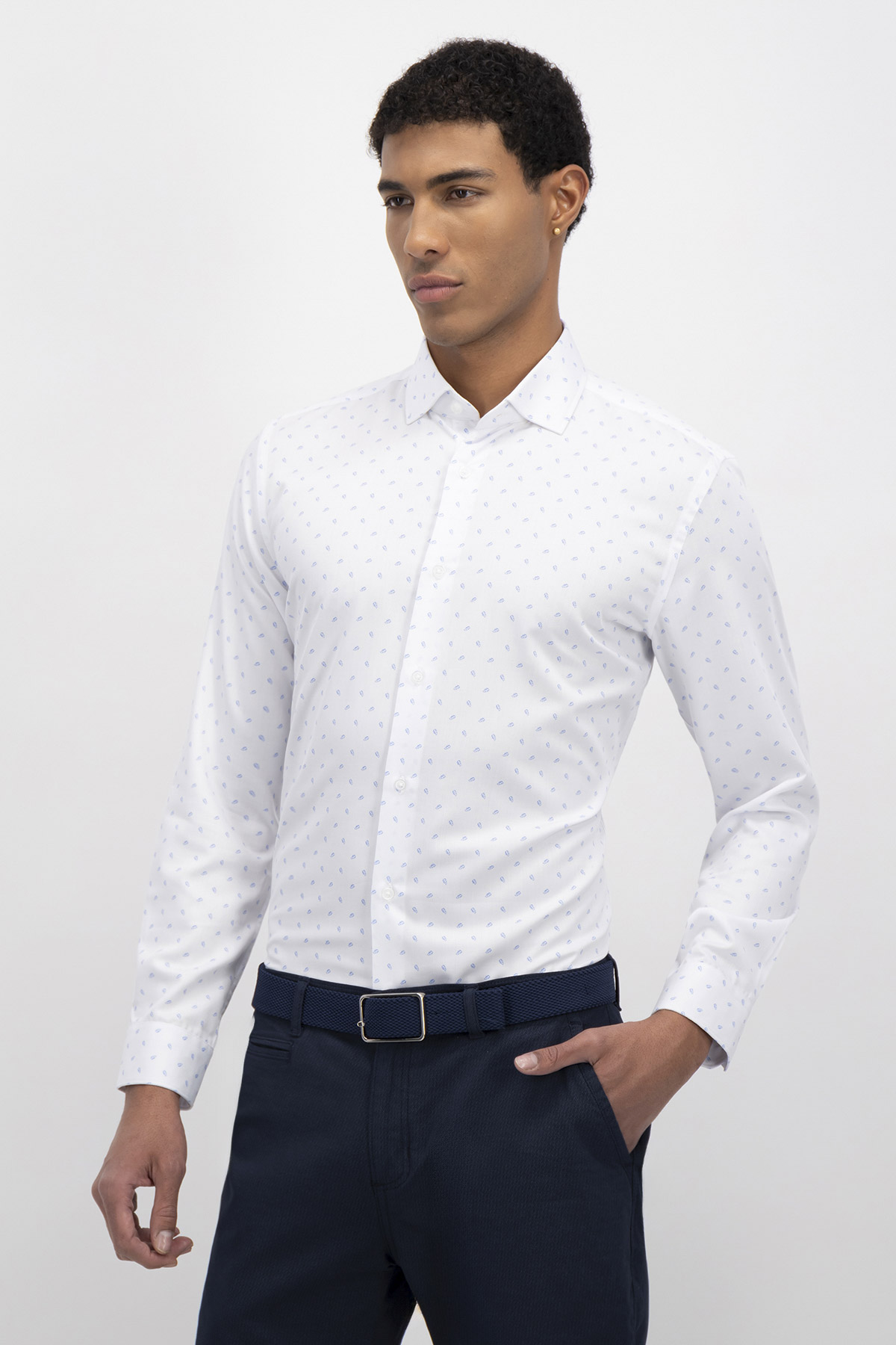 CAMISA FORMAL BAMBOO FIBER SKINNY FIT LMENTAL