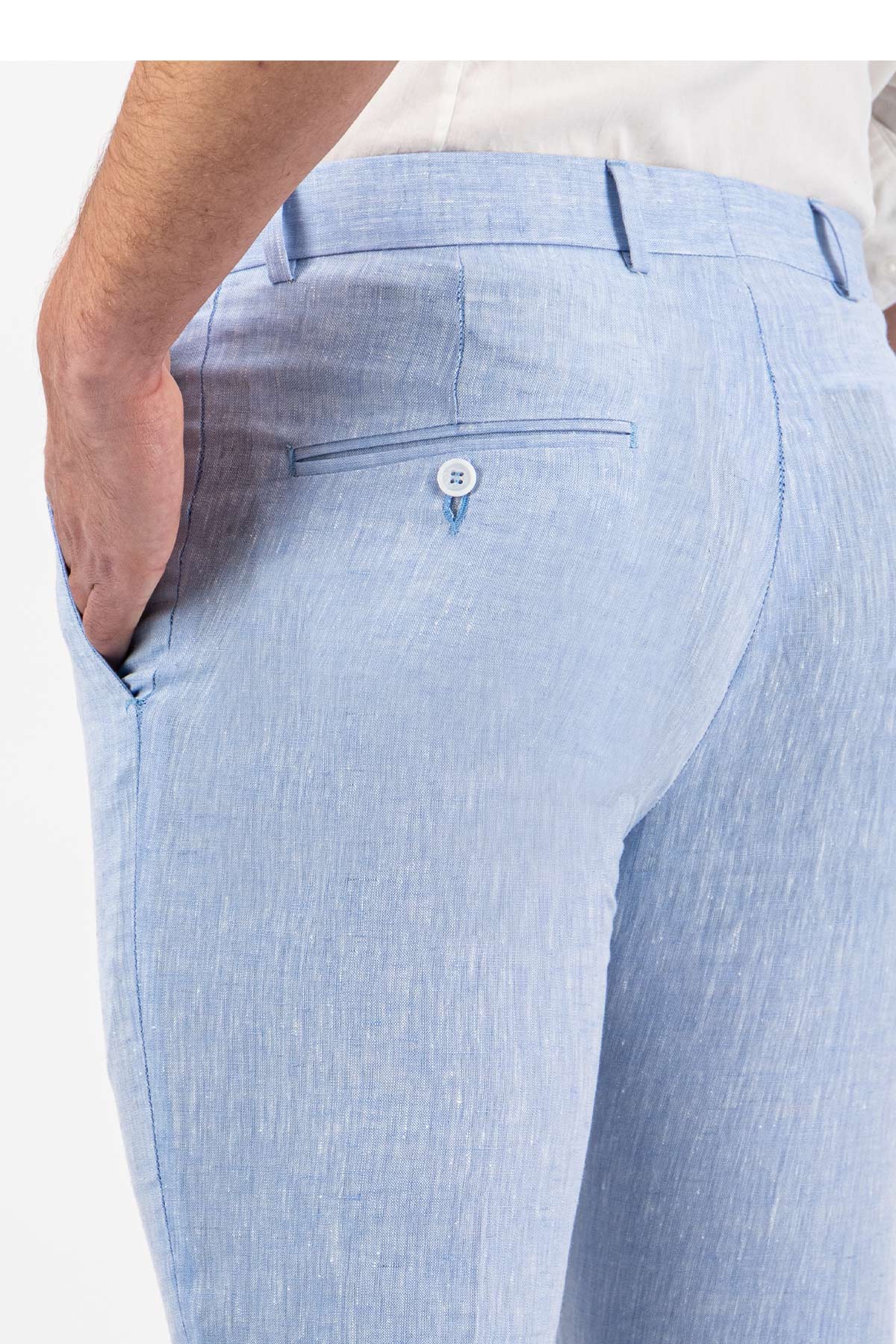 PANTALÓN SEPARATE AZUL CLARO SLIM FIT LMENTAL image number 3