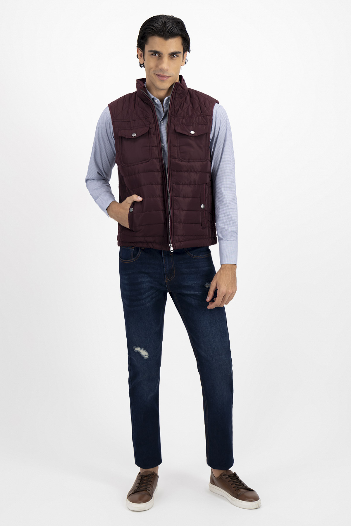 CHALECO CONTEMPORARY FIT ROYALTON image number 3