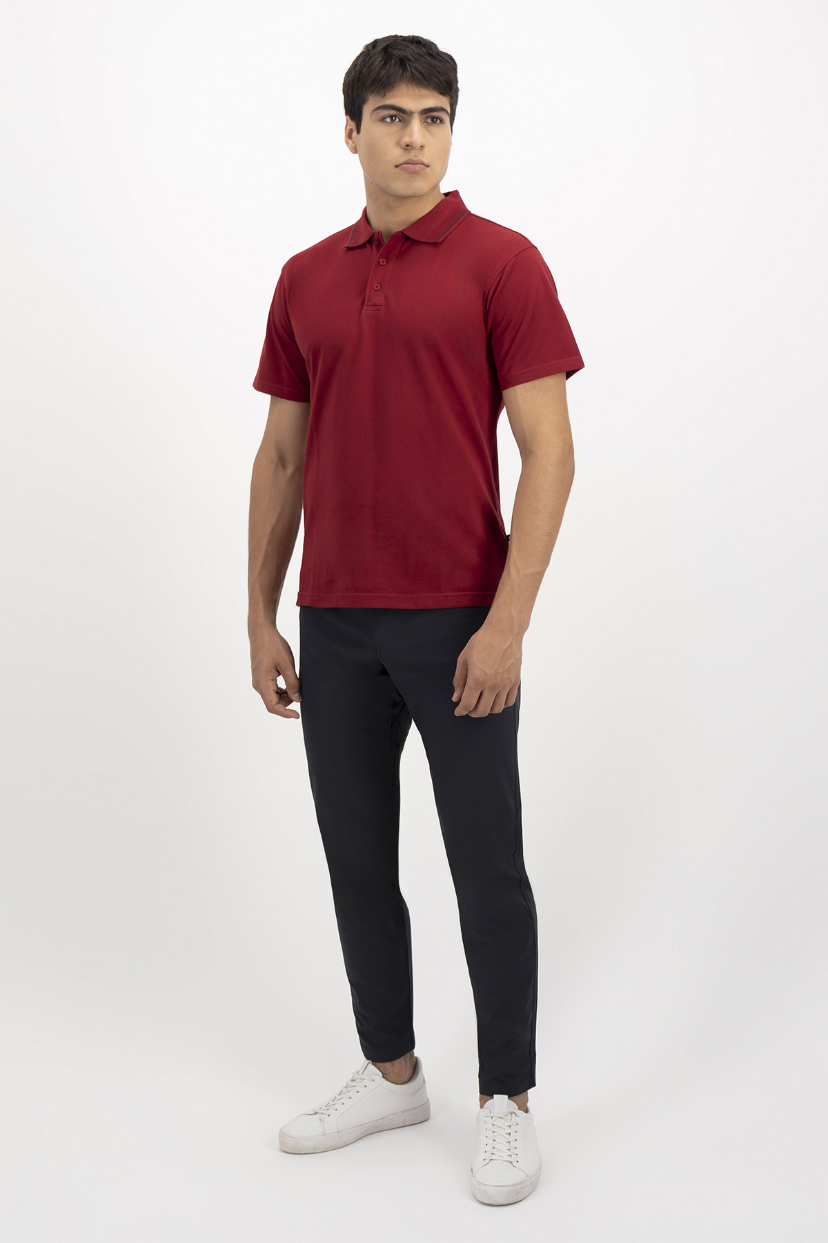 PLAYERA TIPO POLO CASUAL SLIM FIT LMENTAL image number 3