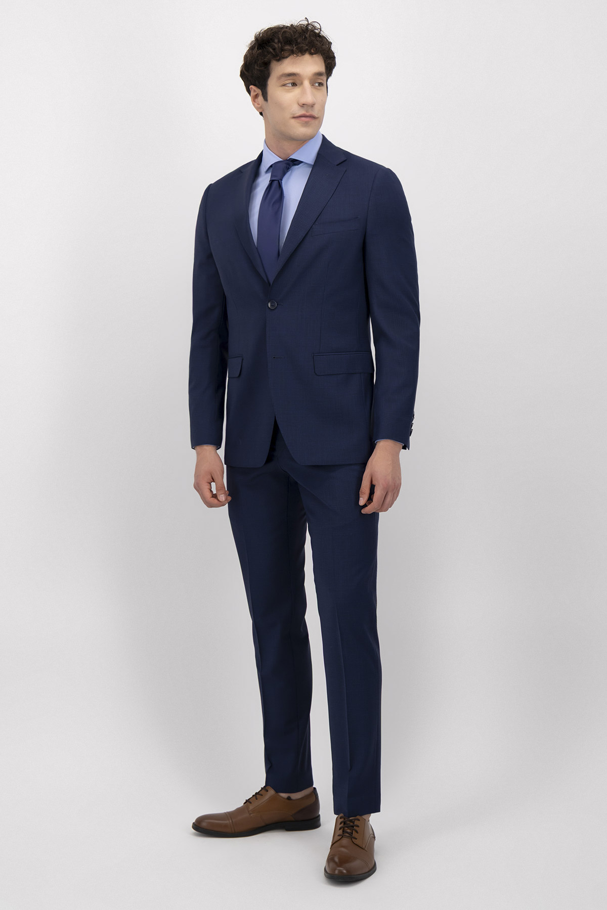 Traje Fresco Di Lana Slim
