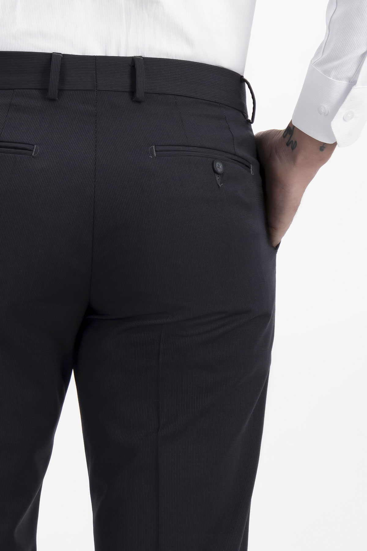 PANTALÓN FORMAL FRESCO DI LANA MODERN FIT LAMBERTI image number 3