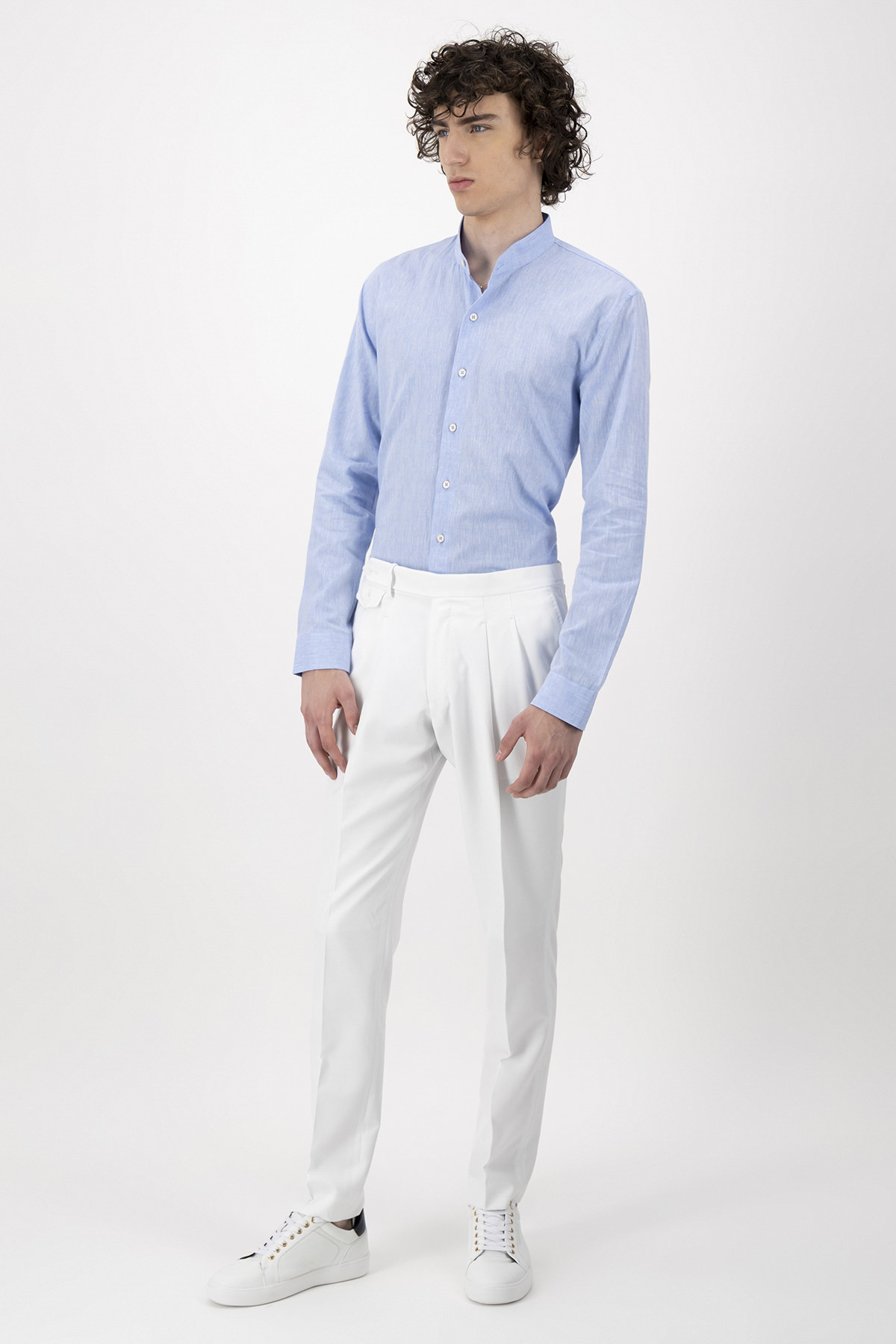 Pantalón Formal Linen Slim Fit Lamberti image number 2