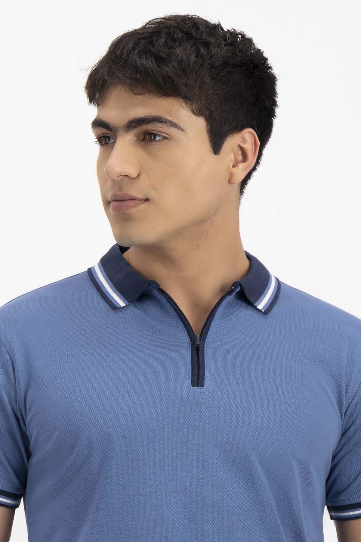 PLAYERA TIPO POLO CASUAL SLIM FIT LMENTAL image number 2