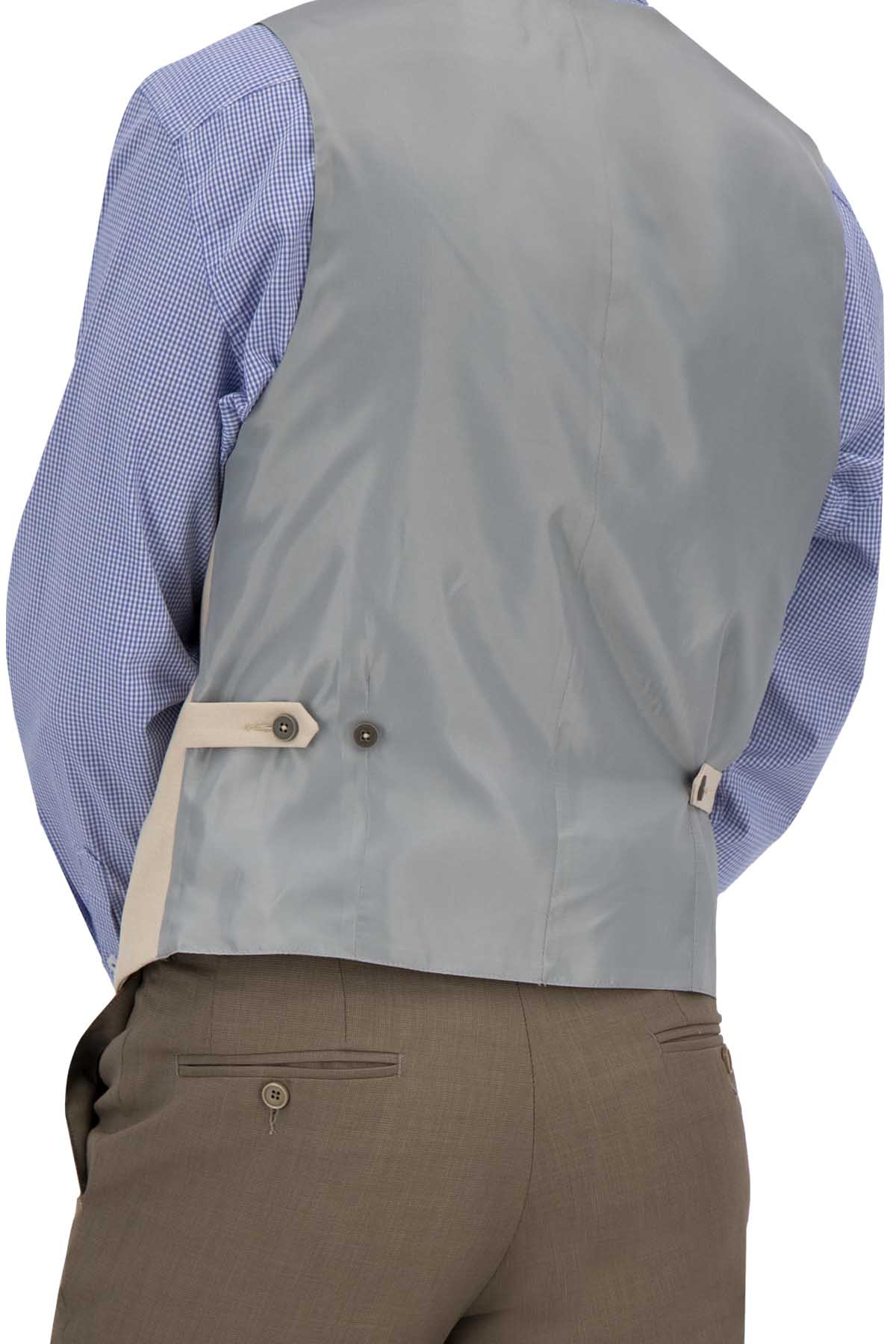 CHALECO CRUZADO BEIGE SLIM FIT LMENTAL image number 2