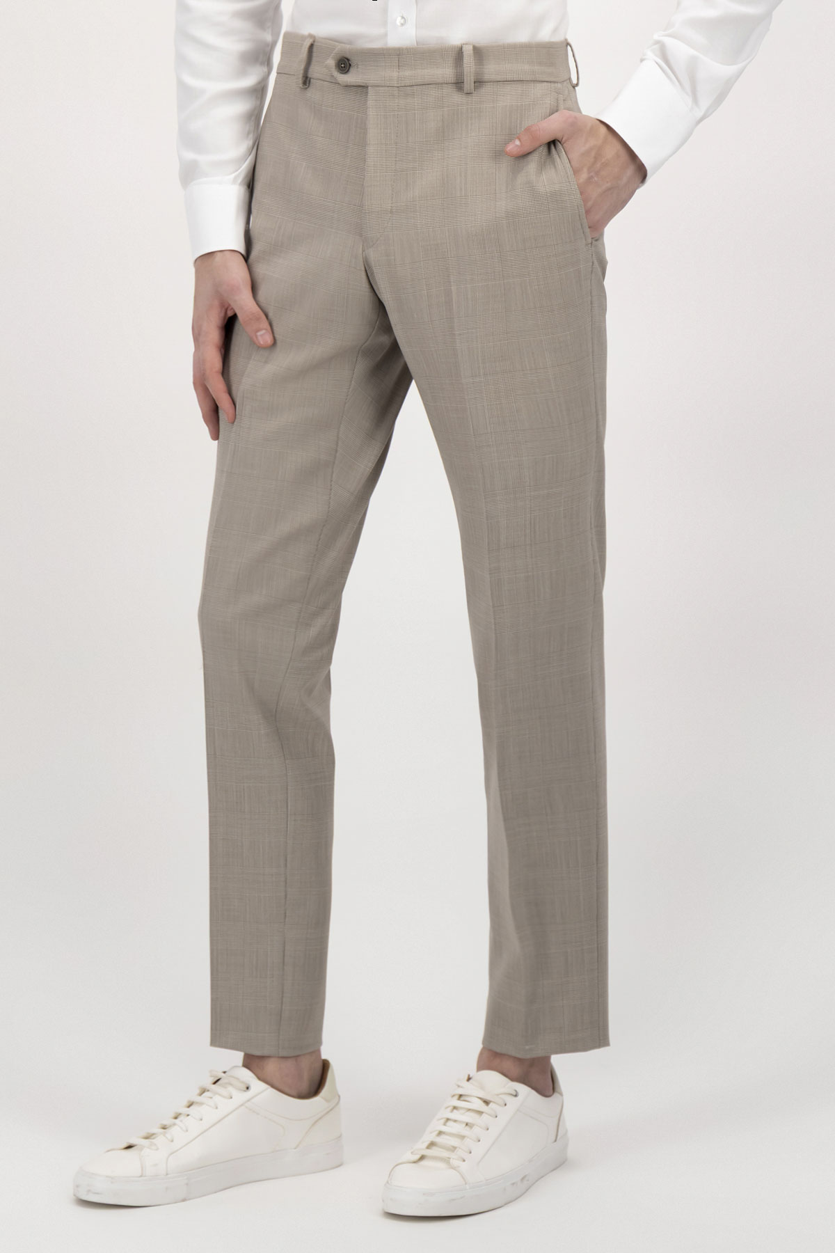 Traje Fresco Di Lana Slim Fit Lamberti image number 3