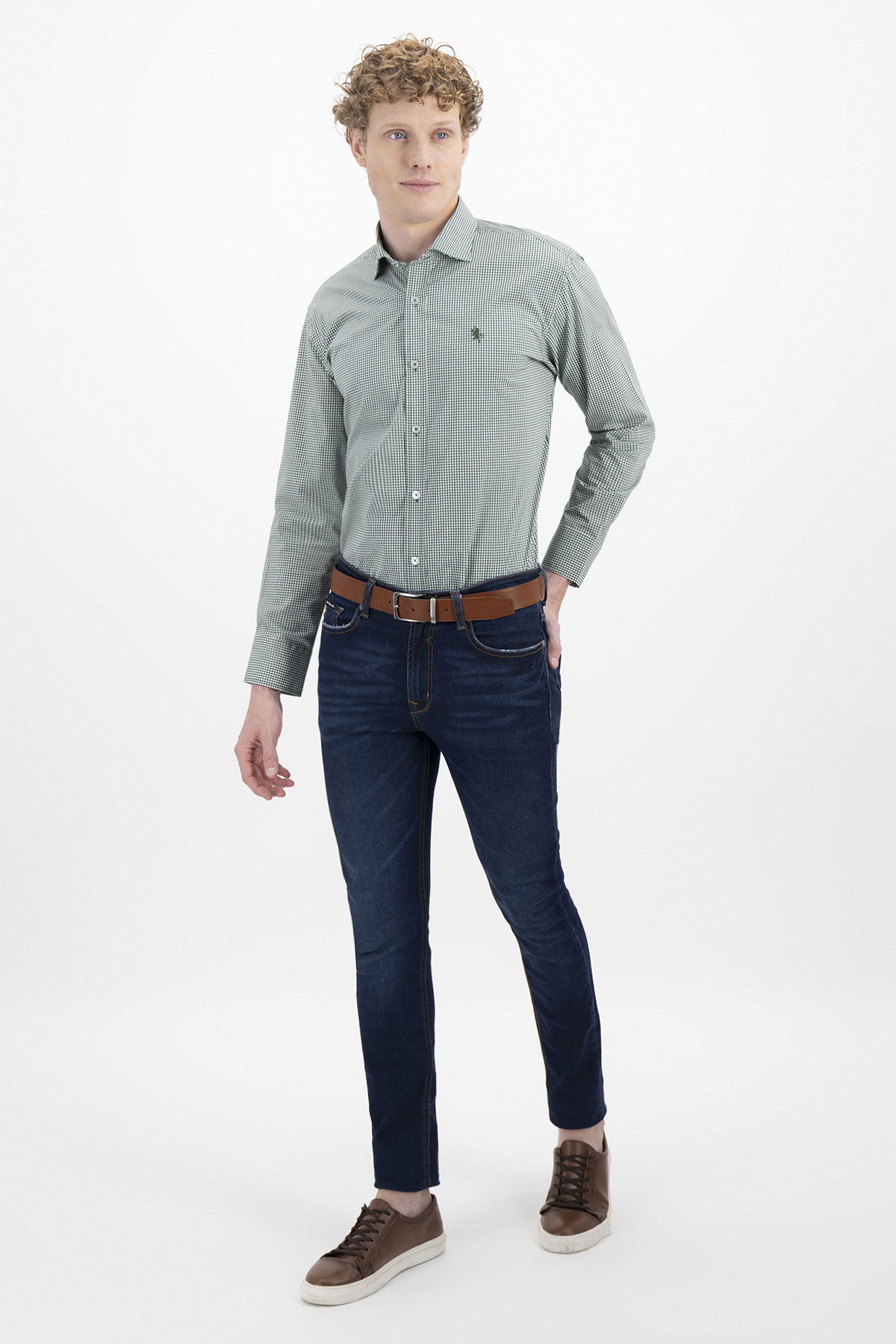 CAMISA CASUAL TENCEL EASY DRY CONTEMPORARY FIT LAMBERTI image number 3