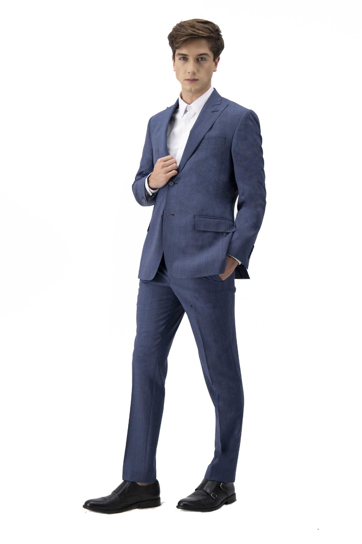 TRAJE AZUL CONTEMPORANEO LAMBERTI image number 1