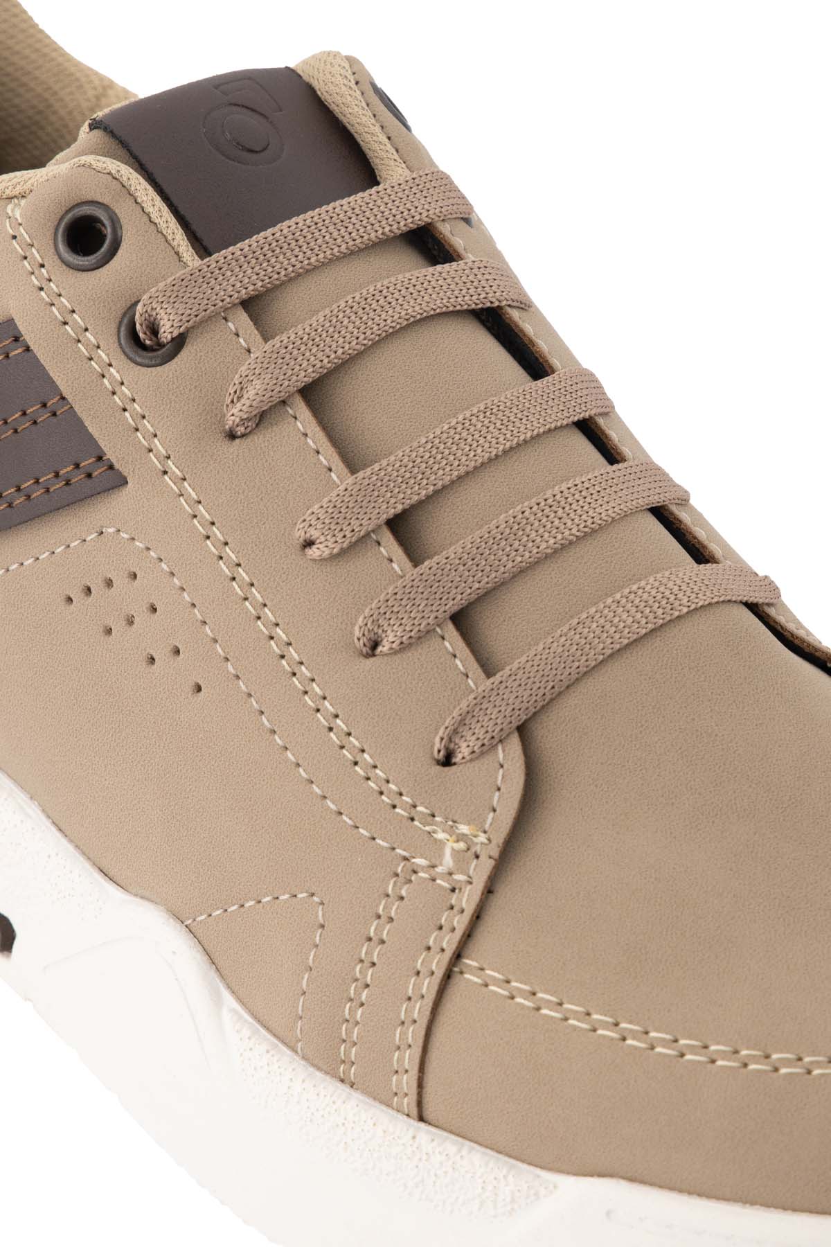 TENIS BEIGE MENS FASHION image number 4