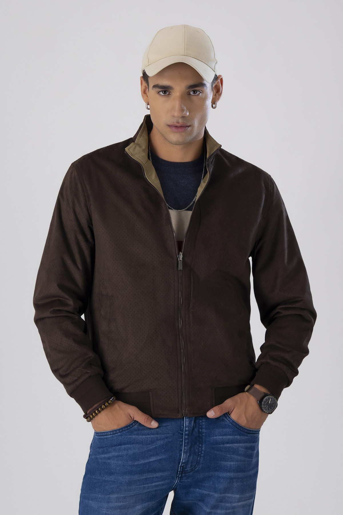 Chamarra Reversible Contemporary Fit Chamarra Reversible Contemporary Fit