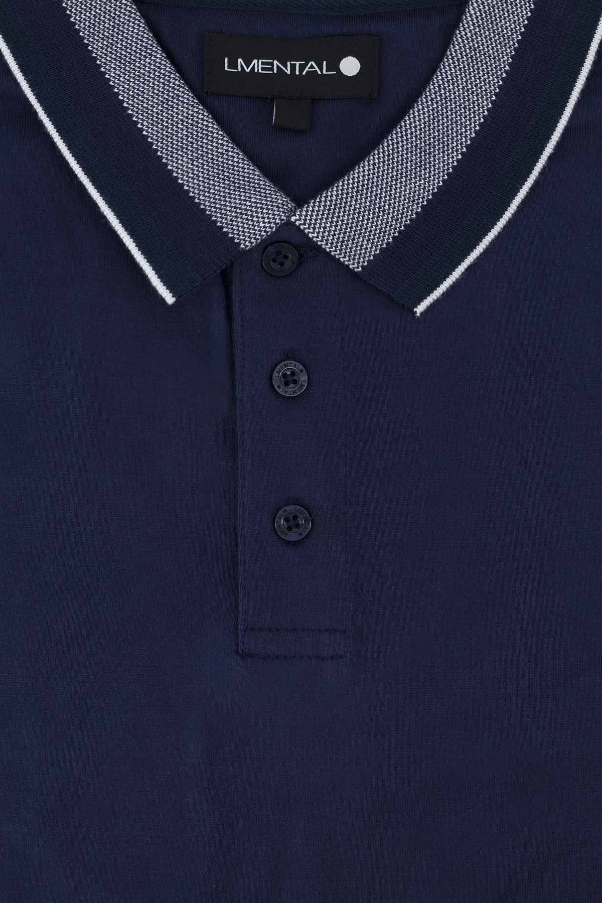 PLAYERA TIPO POLO SLIM FIT LMENTAL image number 3