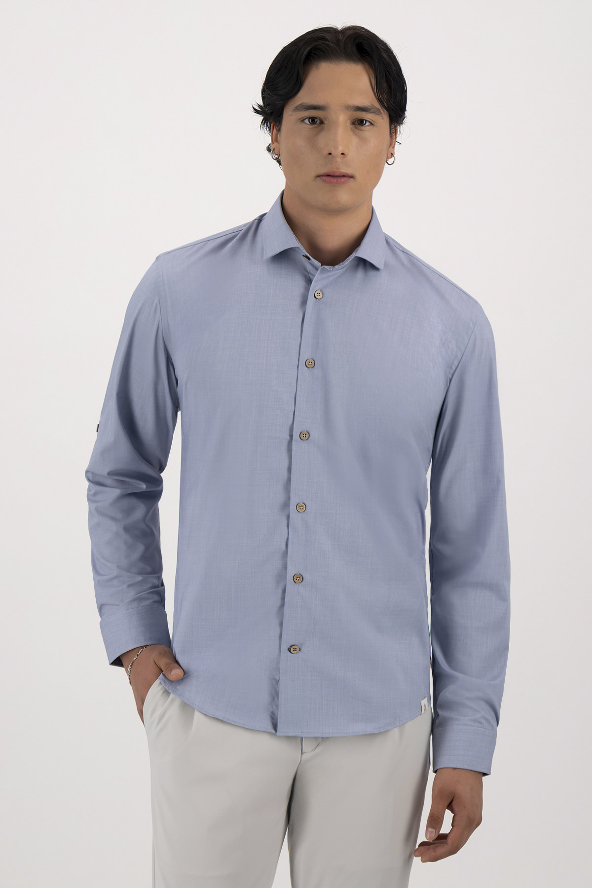 Camisa Casual Tlaolli Slim Fit