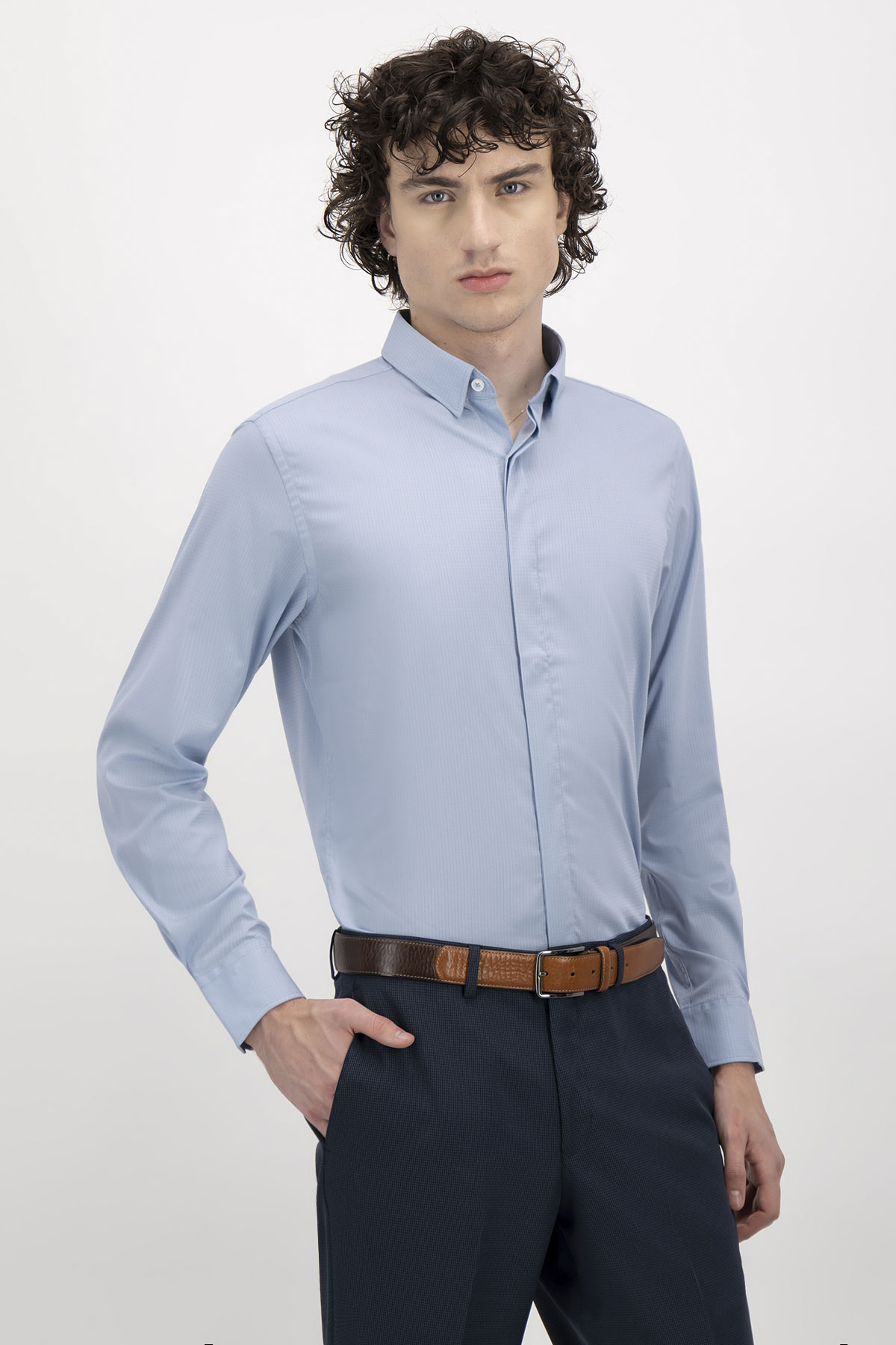 Camisa Formal Bamboo Fiber Skinny Fit Lmental image number 0
