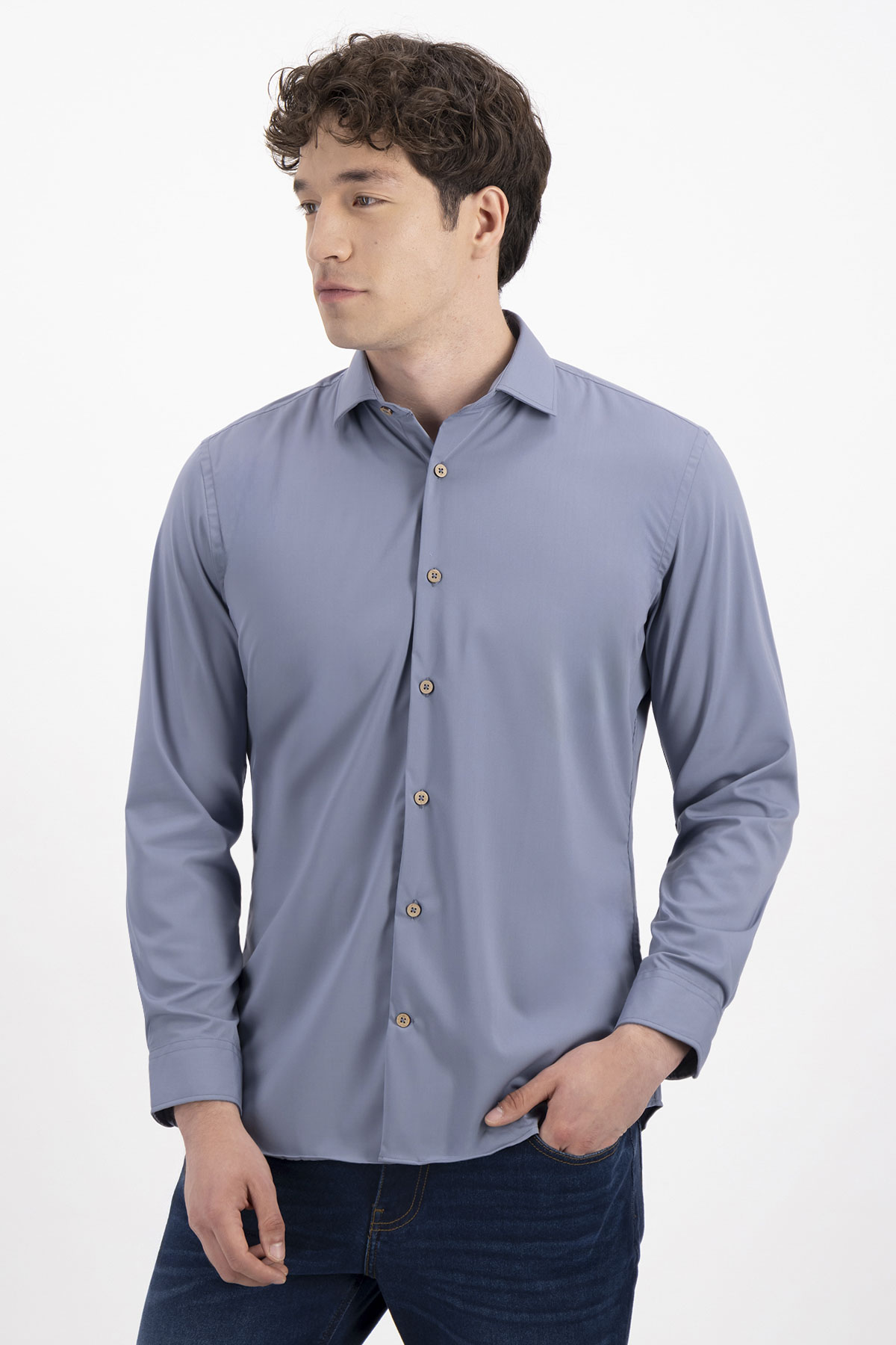 CAMISA CASUAL TLAOLLI SLIM FIT MENS FASHION